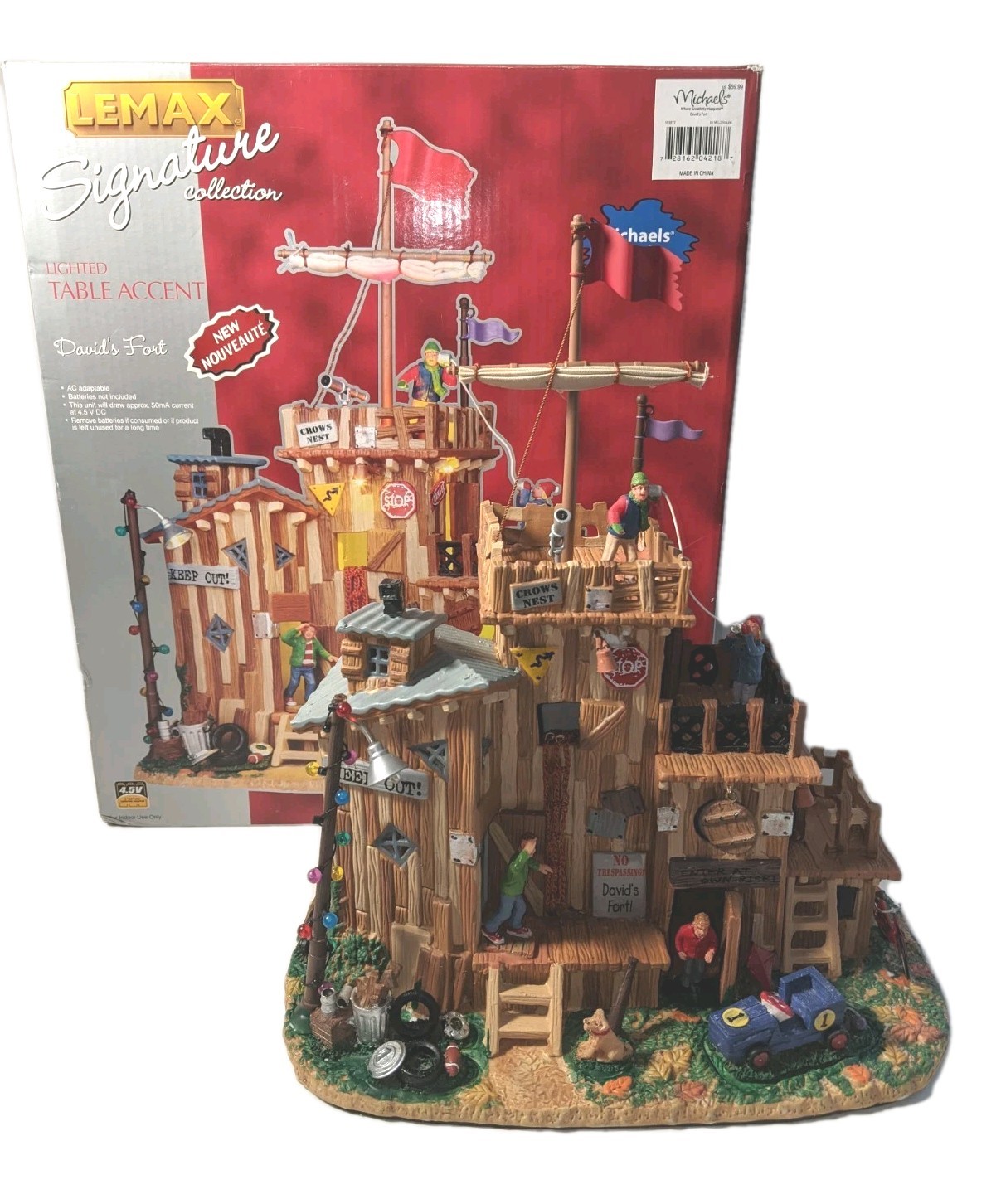 2010 LEMAX Signature Collection Christmas Holiday Village David’s Fort #04218