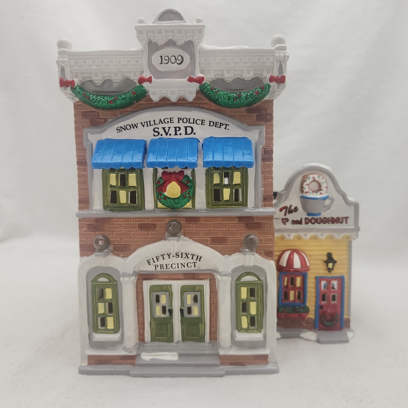 House 1995 Snow Village Police Station 56th Precinct Department 56 Retired VTG