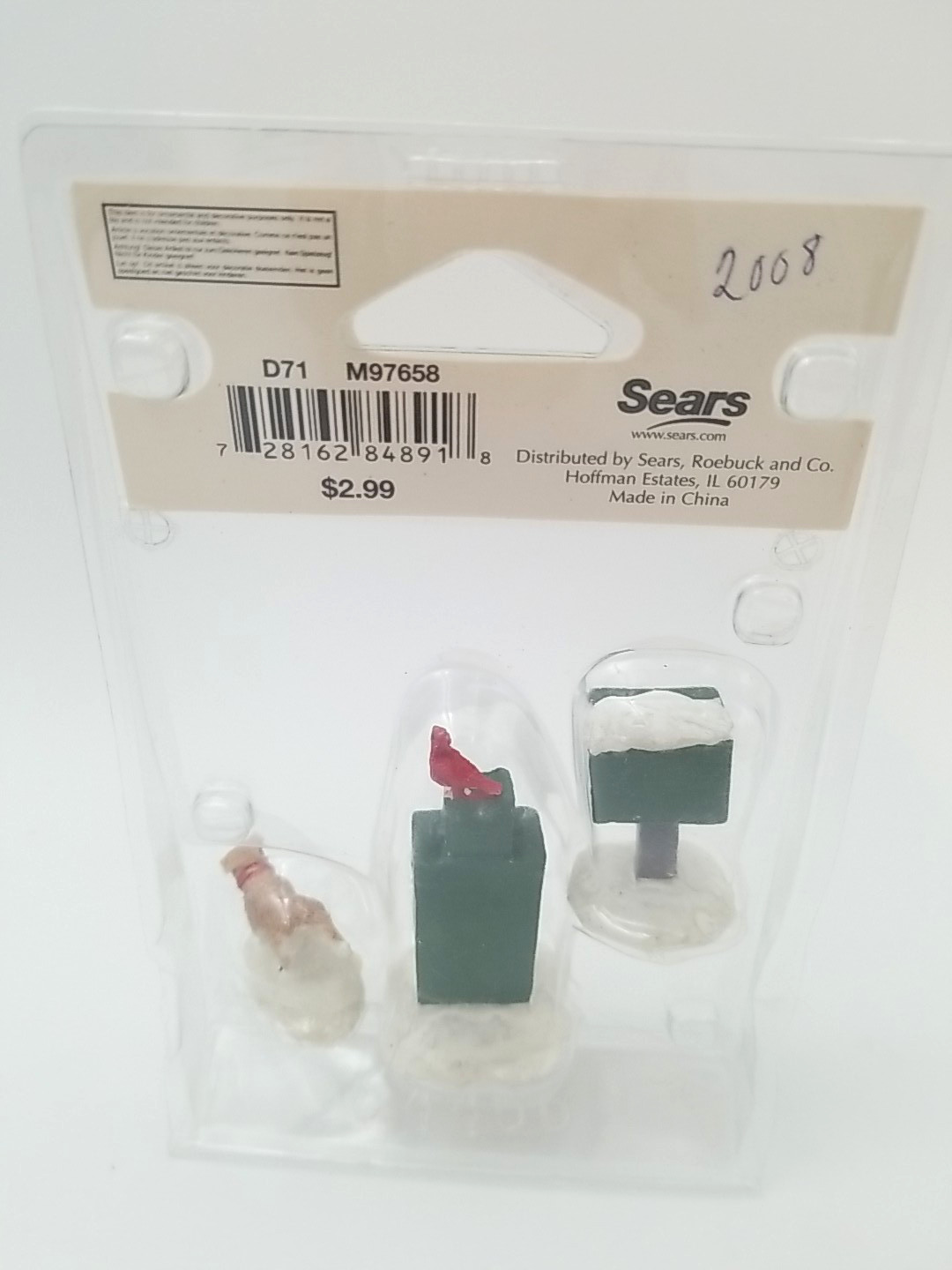 Lot of 8 Vintage Lemax Miniature Christmas Accessories