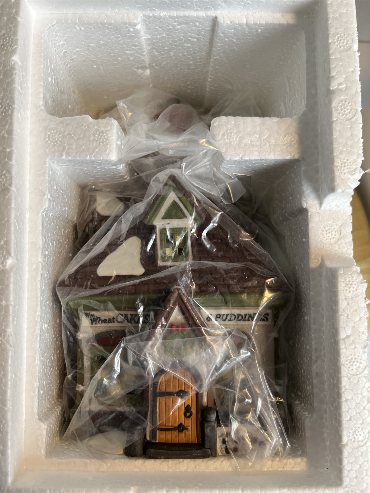 Vintage 1993 Dept 56 Dickens Village Wheat Cakes & Puddings 5808-4 Retired NEW