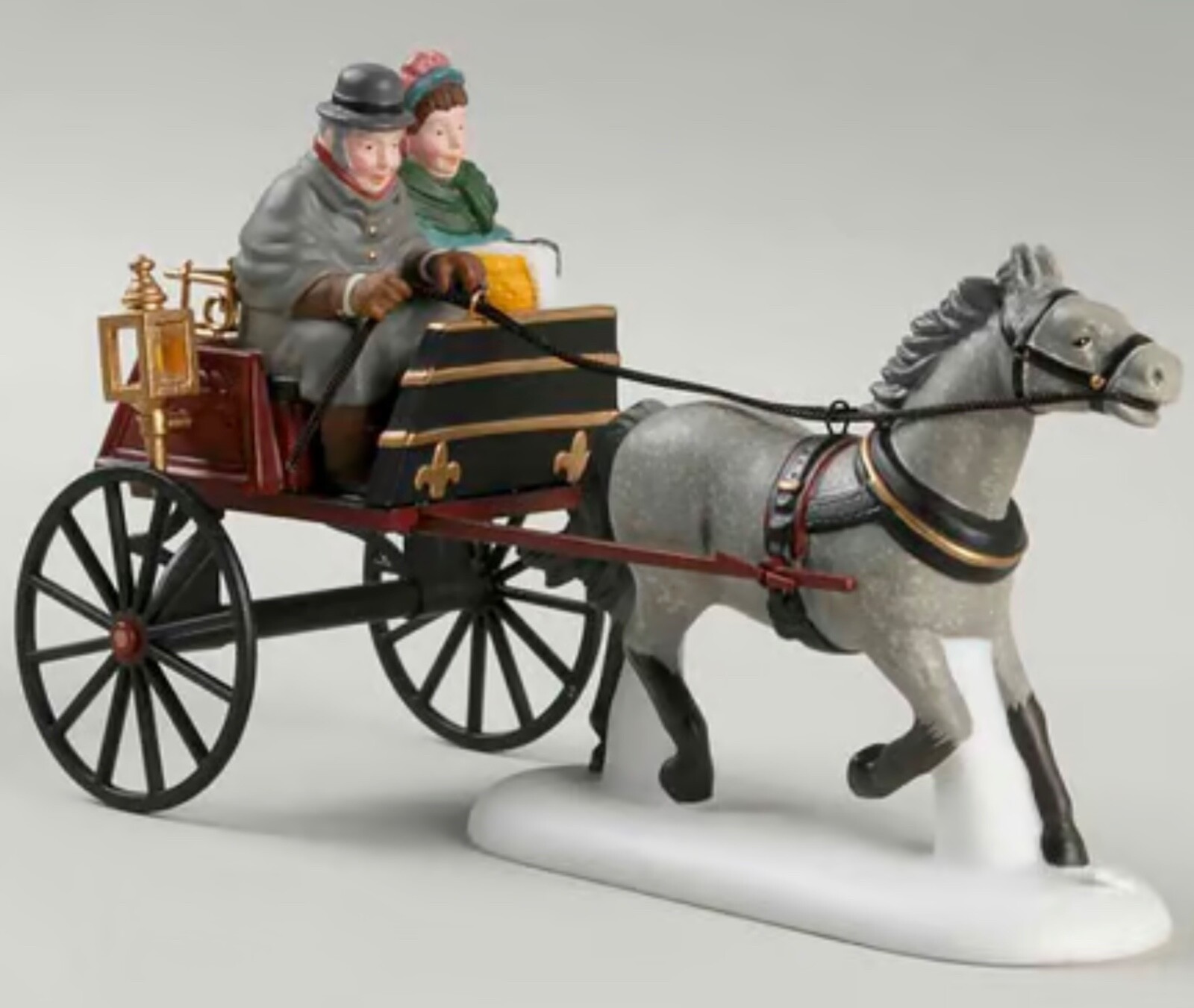 Dept 56 Heritage Village Accessory – Red Christmas Sulky – NEW