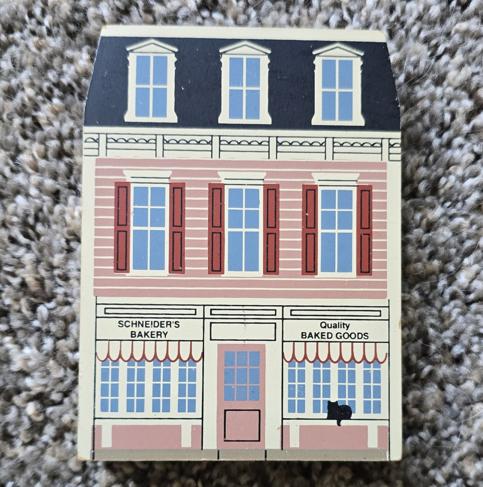 The Cat’s Meow Schneider’s Bakery Series XIII 1995 Painted Wood House Signed