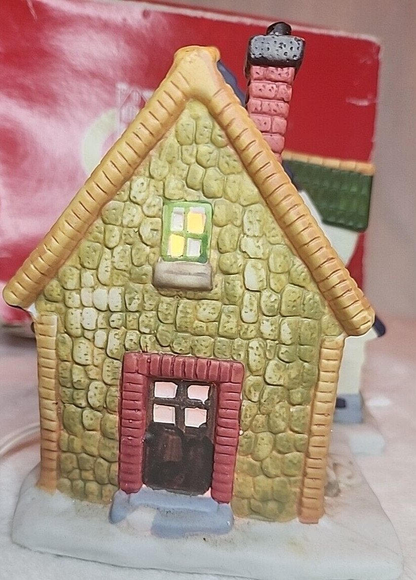 Dickens Collectables “Miller House” Grist Mill Christmas Village IOB w/cord
