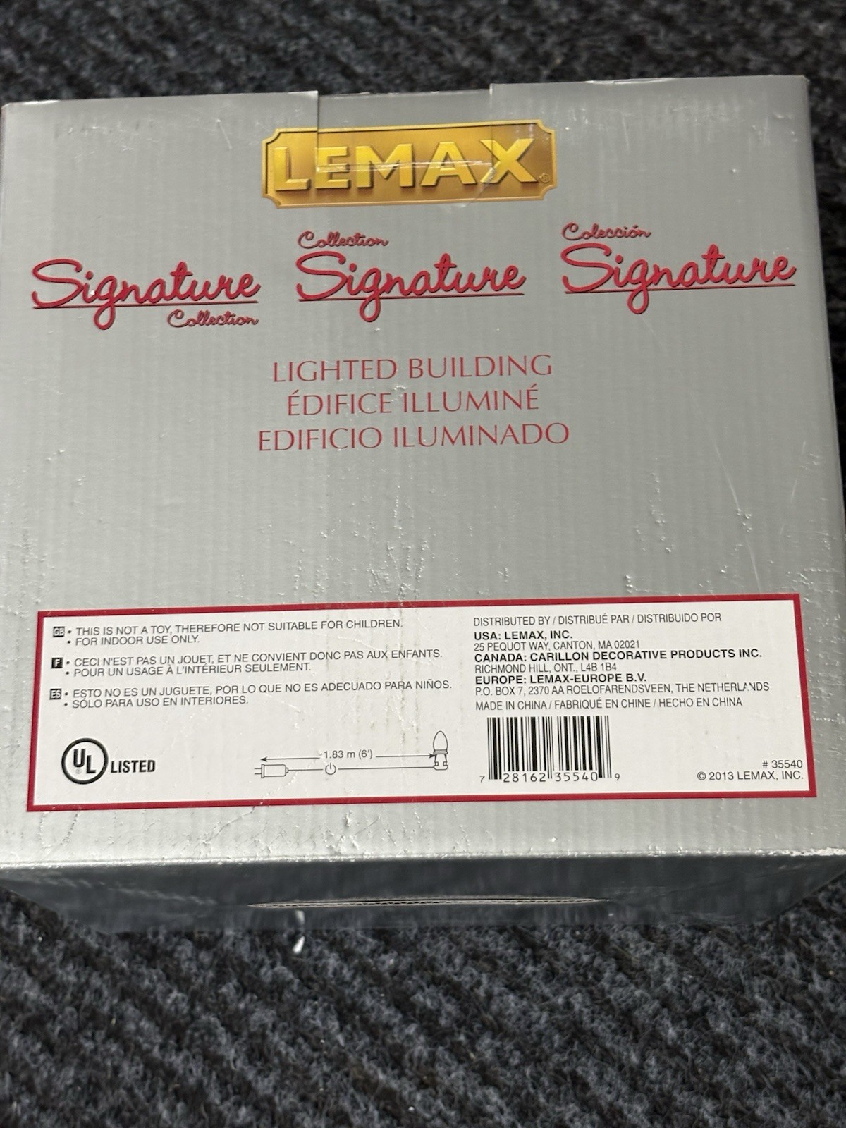 Lemax Signature Collection Posh Pets Salon Christmas Village House 35540 2013
