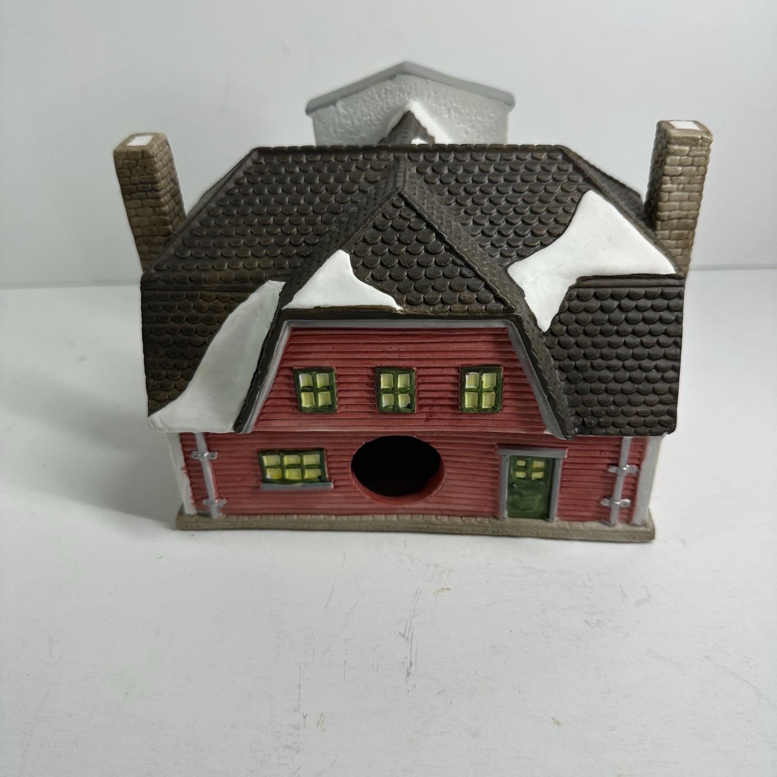 Lemax 1994 The Square Knot Family Restaurant Porcelain Lighted Christmas Village