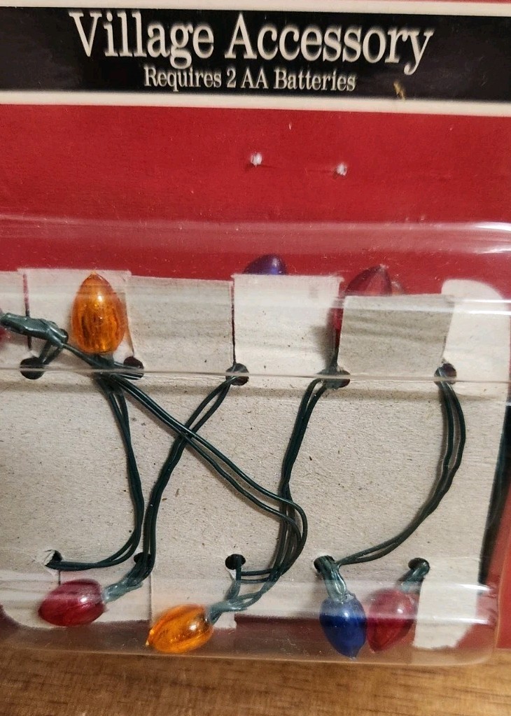 St. Nicholas Square Christmas Village Accessory Battery Operated String Lights