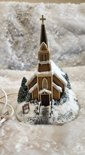 Hawthorne Village Terri Redlin’s Winter Memories Birch Valley Church #79854