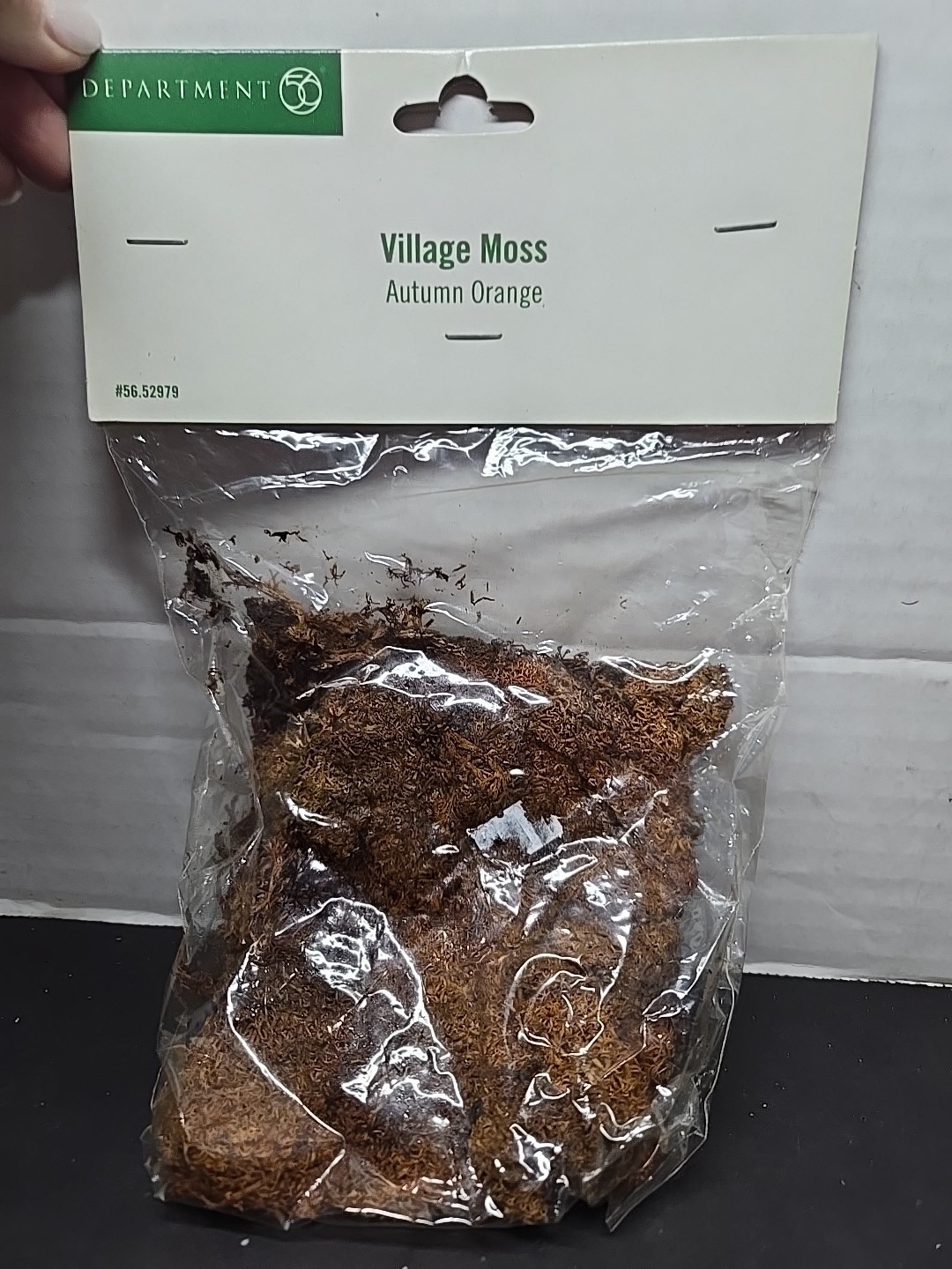 NOS Dept 56 Village Moss Autumn Orange 56.52979