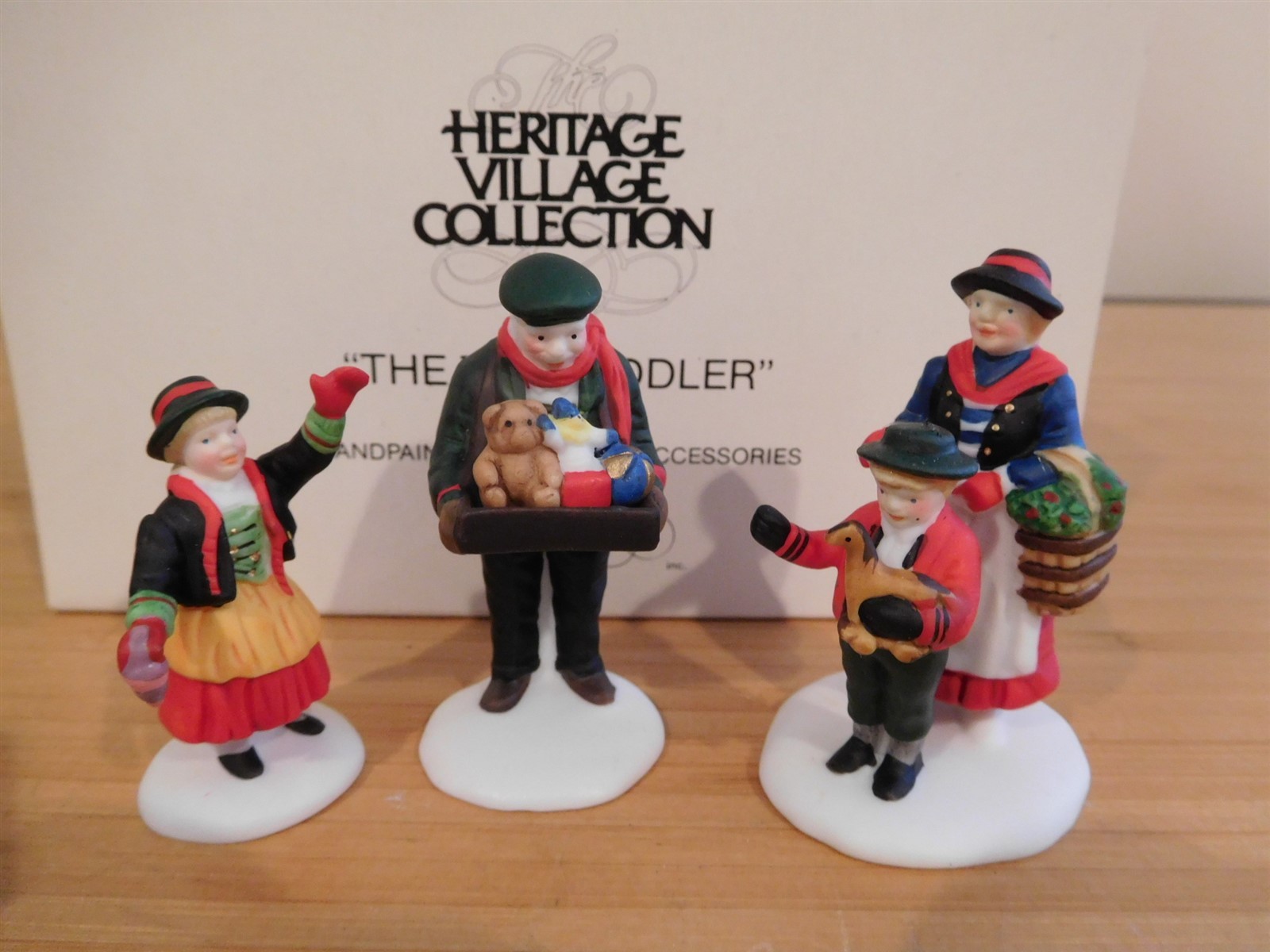Dept 56 Alpine Heritage Accessory – The Toy Peddler – Set of 3 – Free Ship