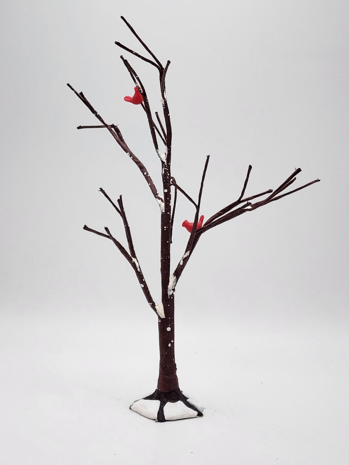 Christmas Village Accessories Frosted Bare Branch Tree Dept 56 Snow Village
