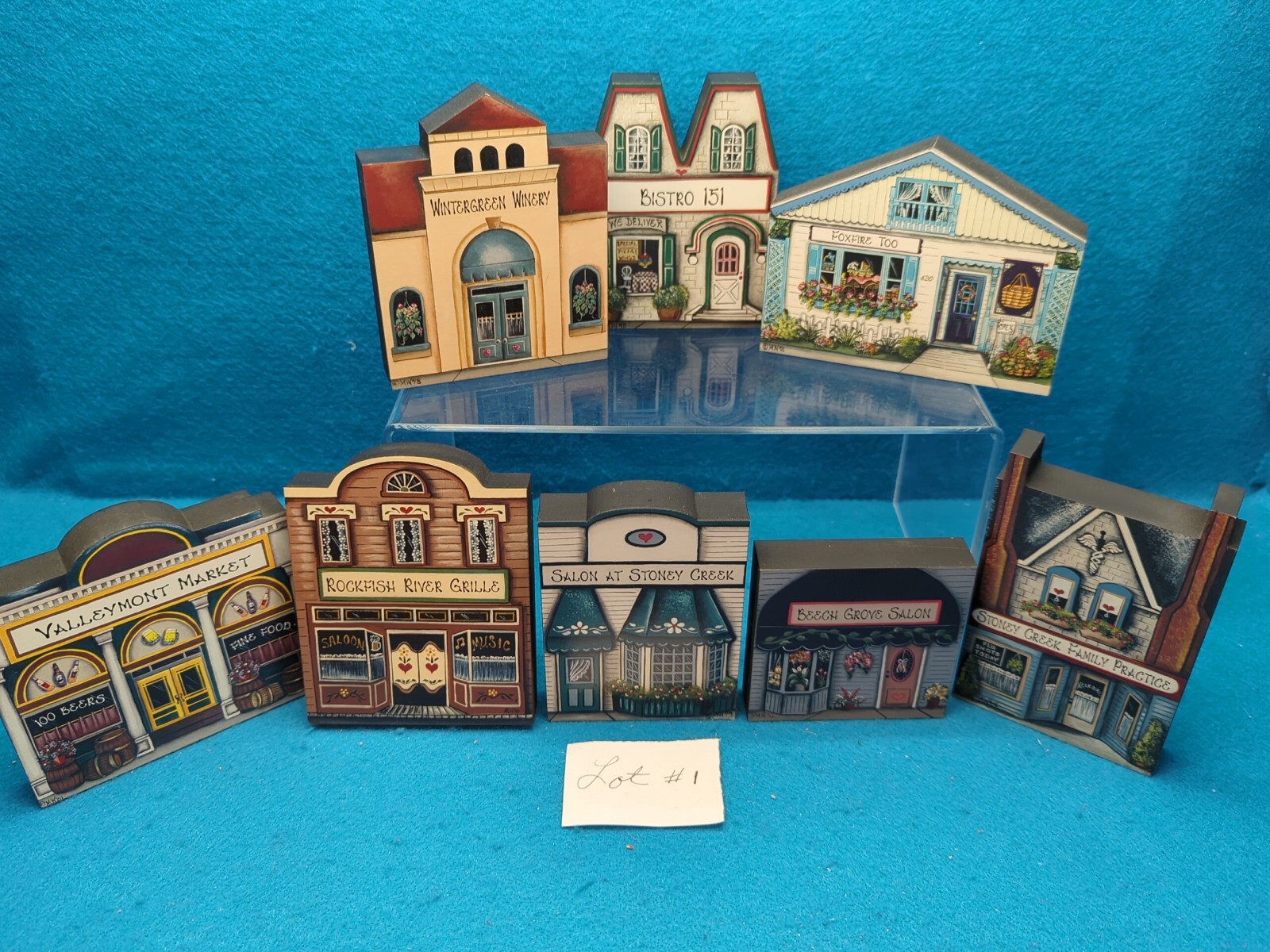 BRANDYWINE WOODCRAFTS~LOT OF 8 NELLYSFORD, VA BUILDINGS STORES FROM THE PAST~NOS