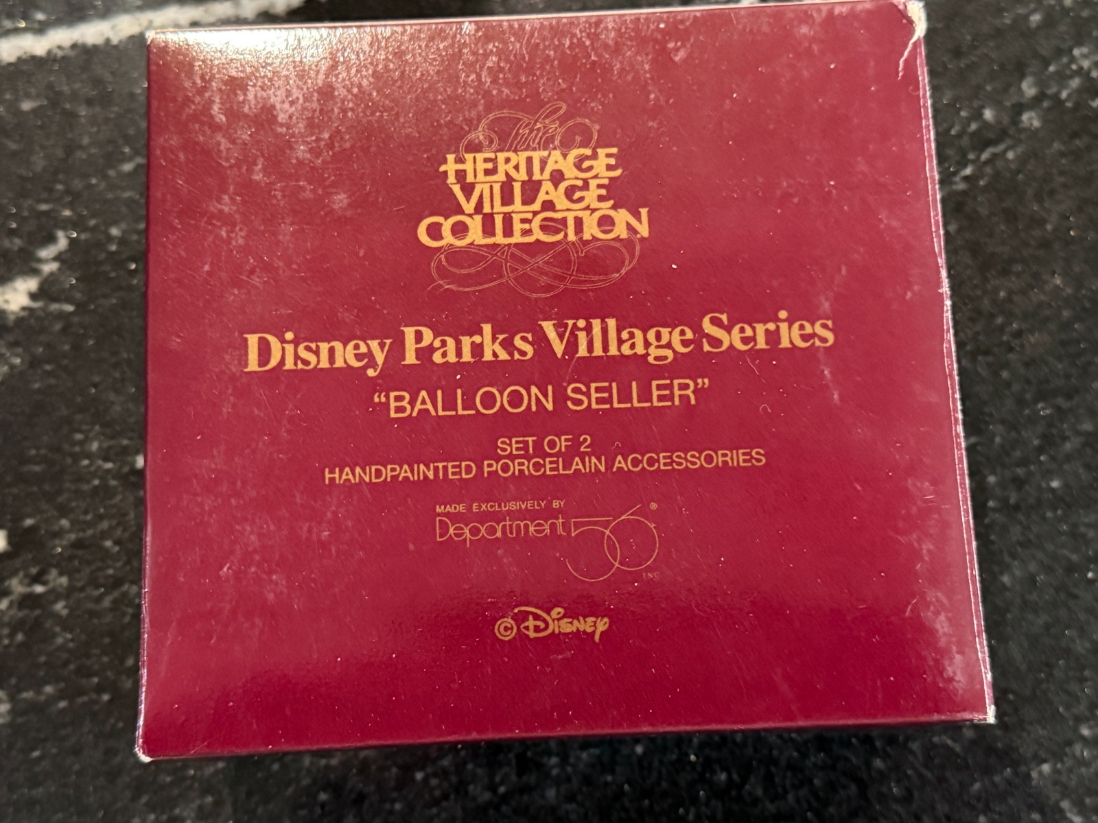 Dept 56 Disney Parks Heritage Village Collection BALLOON SELLER, in Original Box