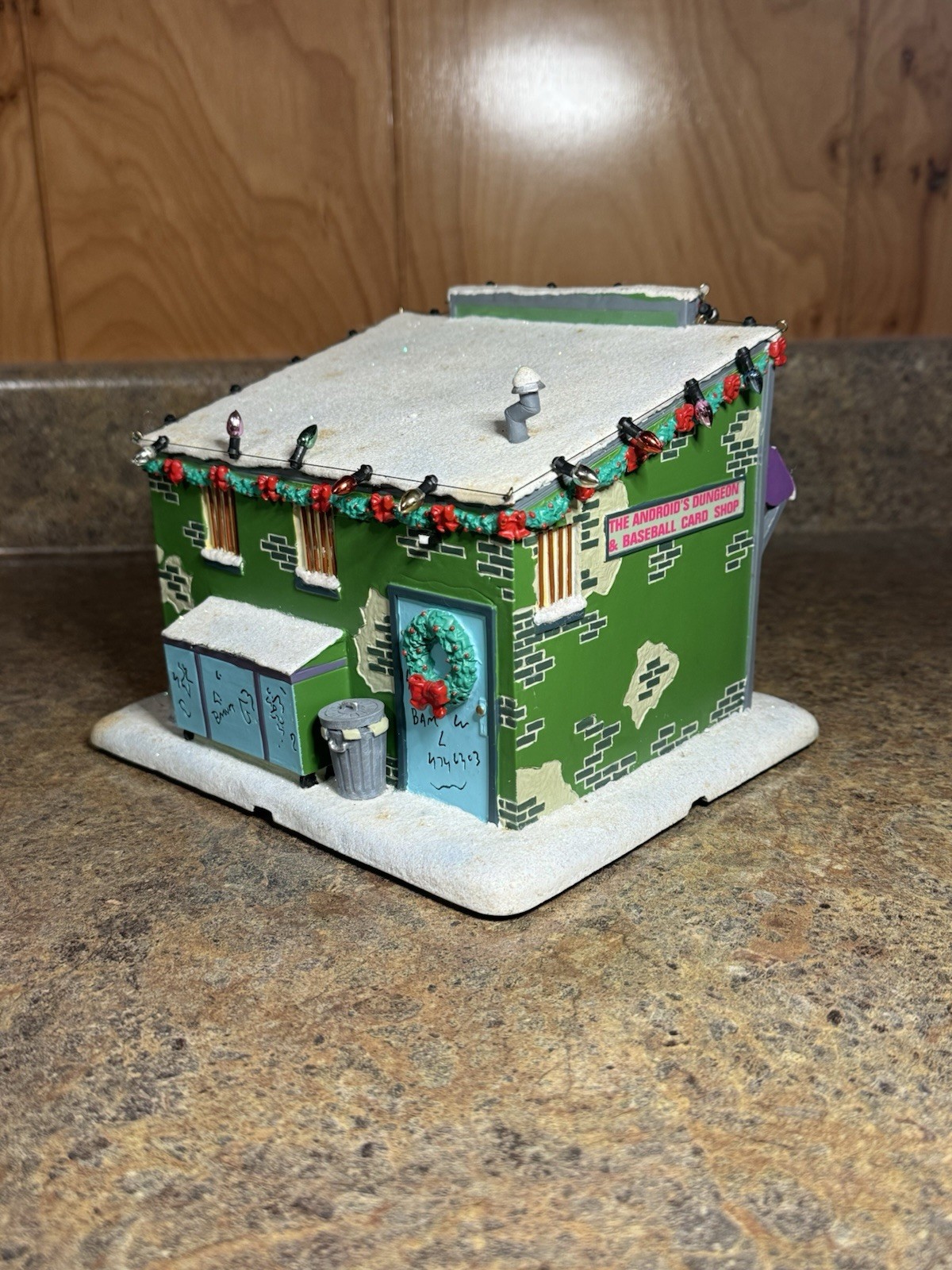 Simpsons Christmas Village Hawthorne The Android’s Dungeon & Baseball Card Shop