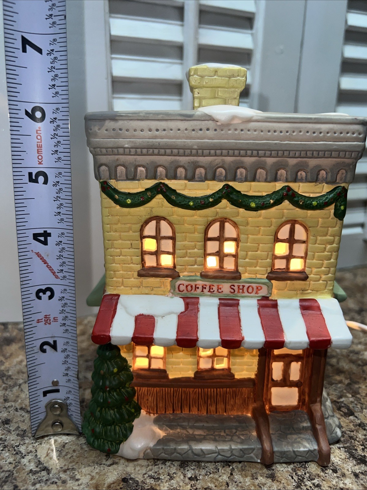 Holiday Expressions Dickens Collectibles Coffee Shop Lighted Christmas Village