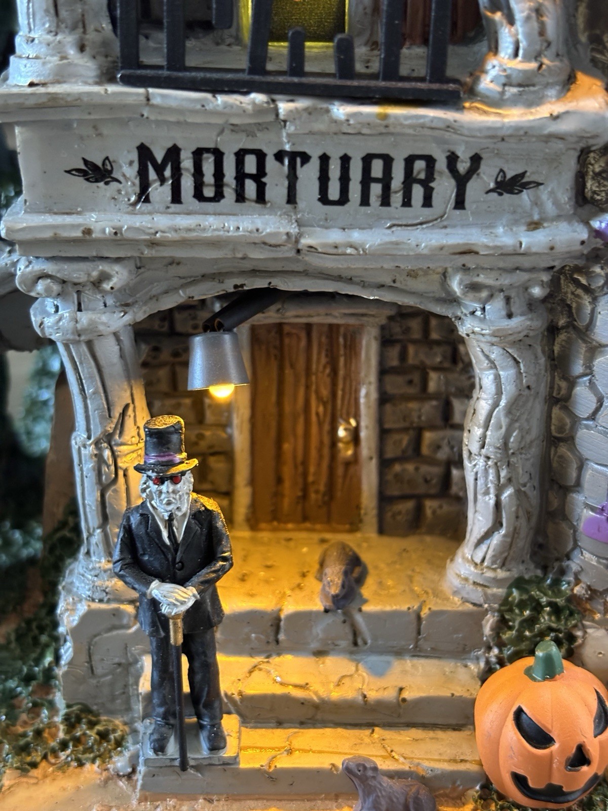 Lemax Michaels Exclusive Spooky Town Halloween Village Raven Hill As Is No Moon