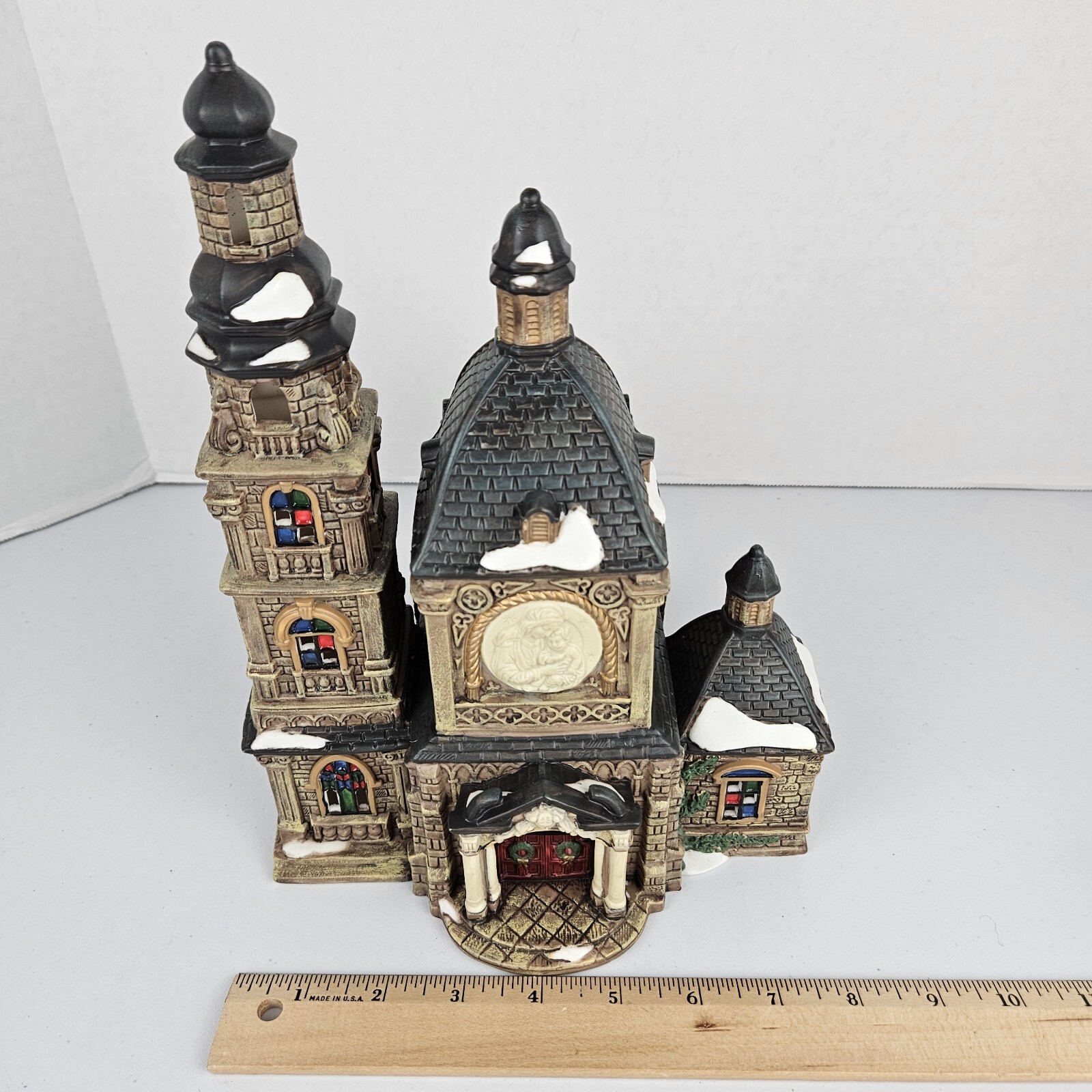 O’WELL Heartland Valley Village Deluxe Lighted Church 1999 Christmas w/ cord
