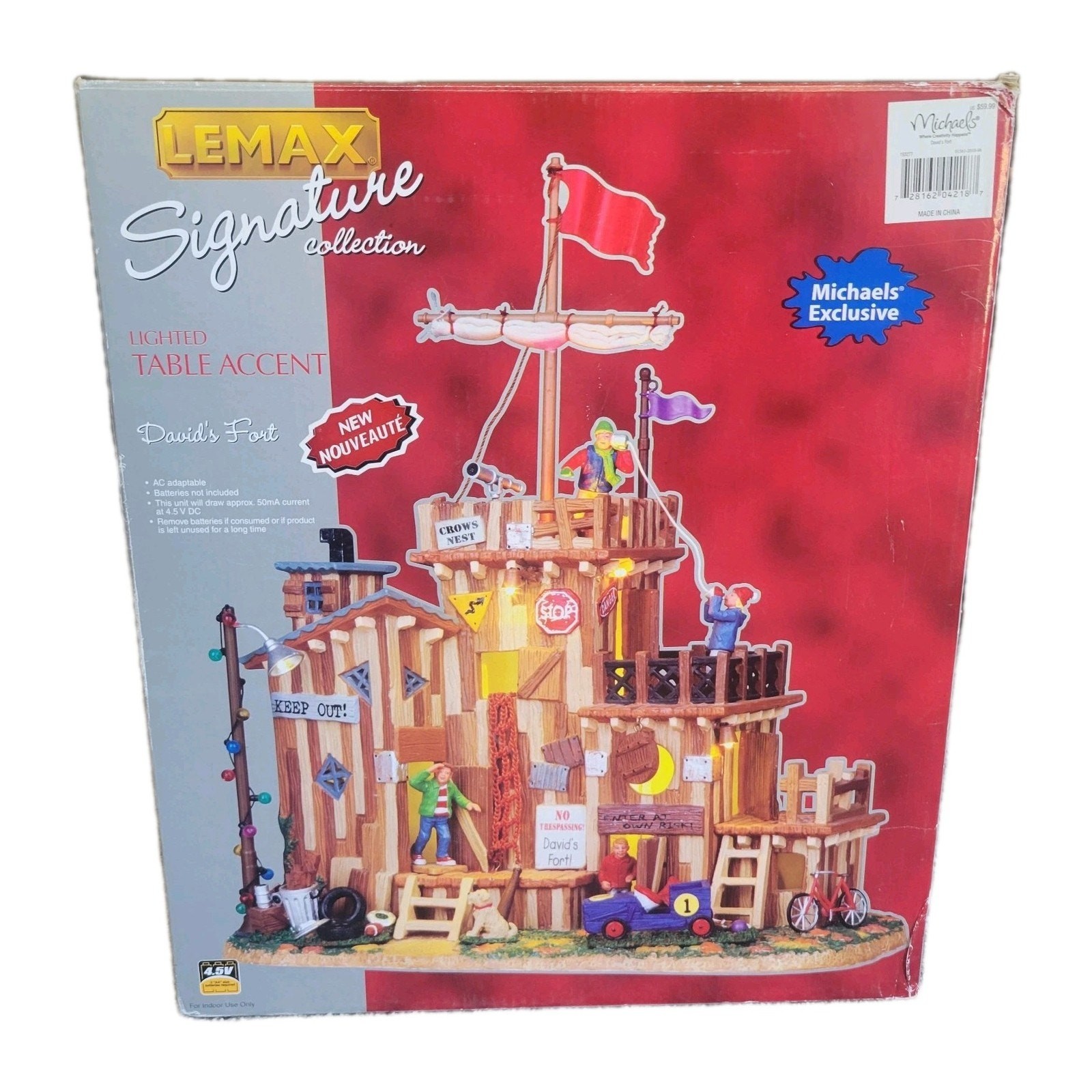 LEMAX David’s Fort Signature Collection #04218 Lighted Holiday Porcelain Scene