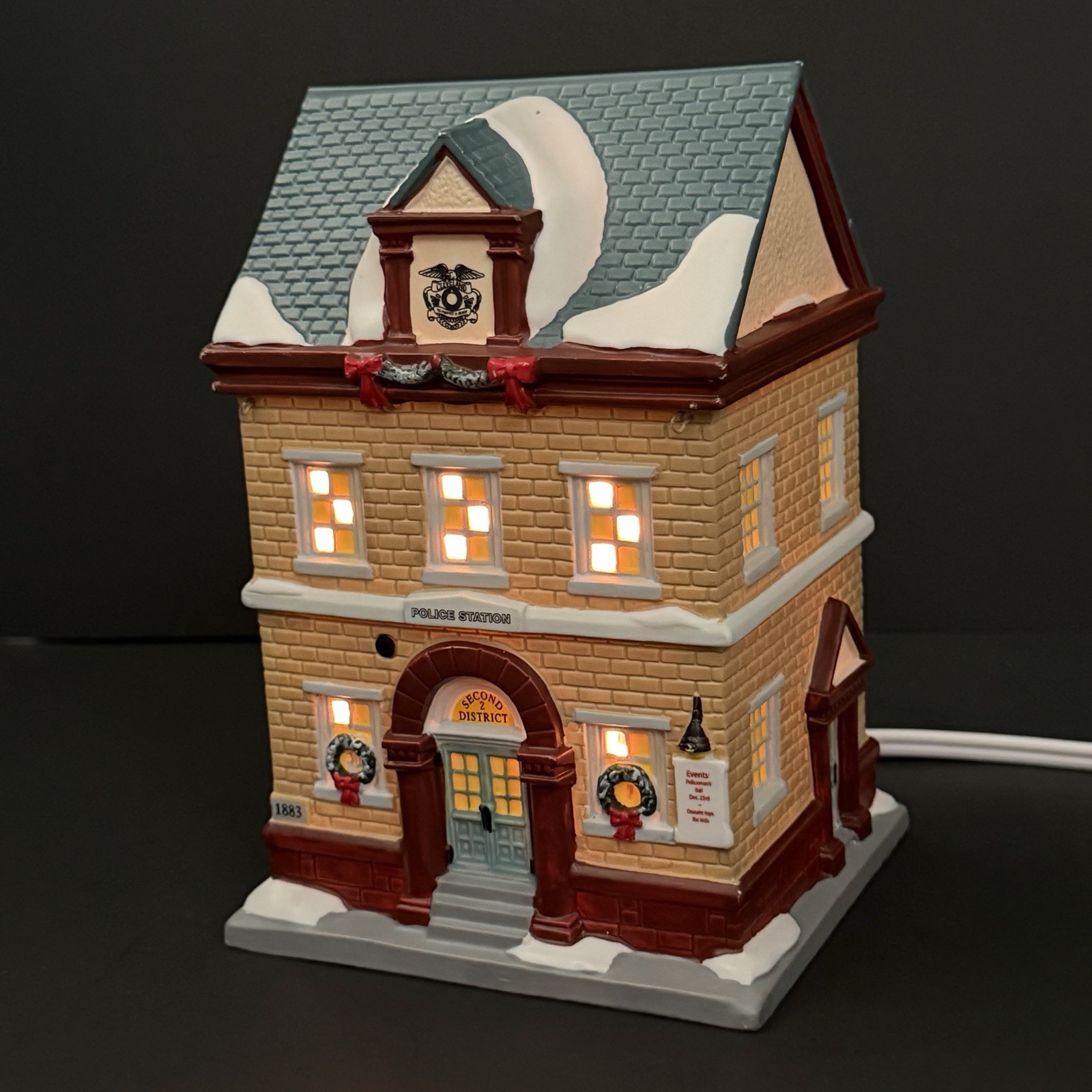 Department 56 A Christmas Story “Police Station” With Light, No Box **READ