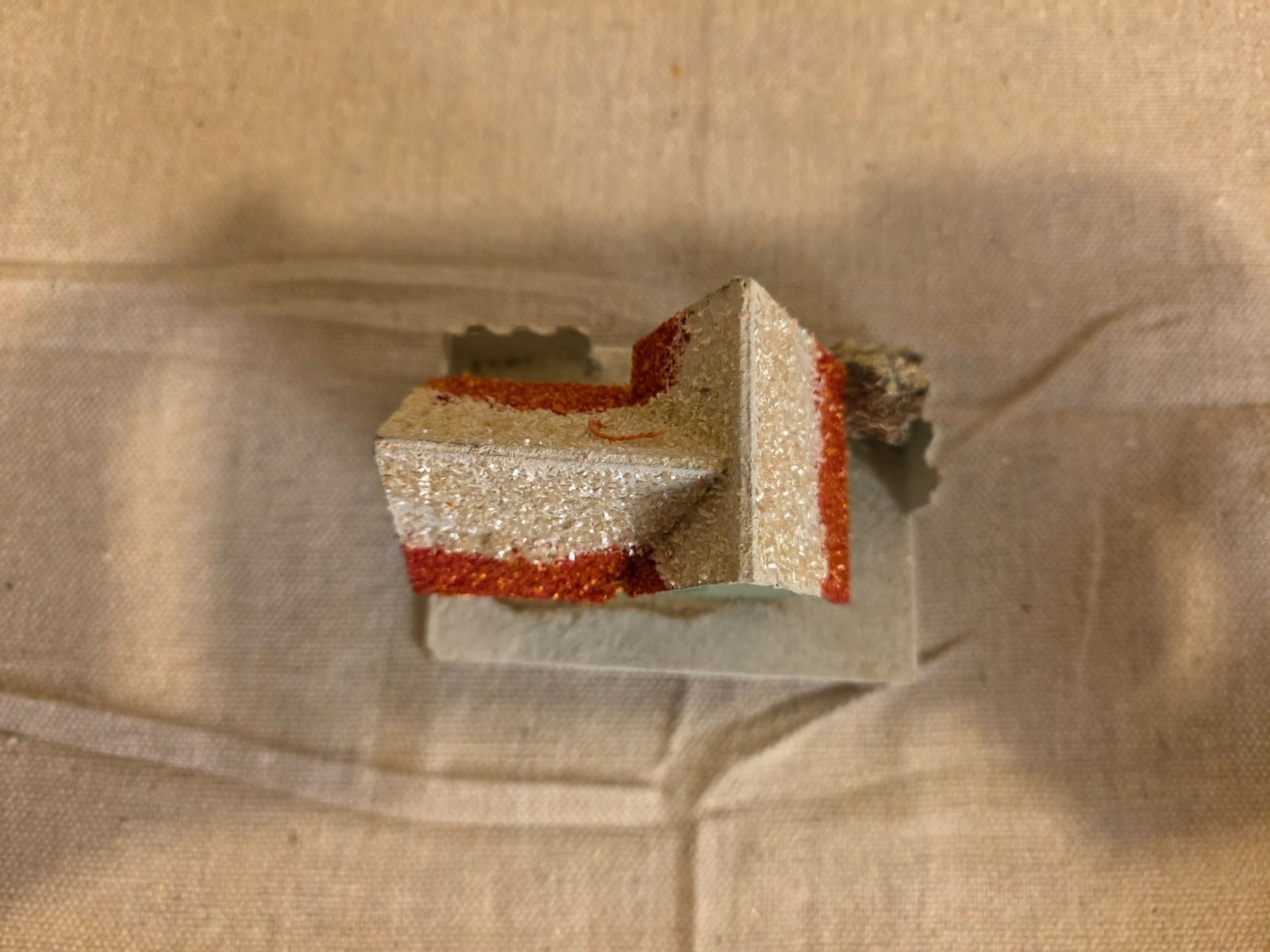 Vintage Christmas Putz House with Mica Glitter Made in Occupied Japan