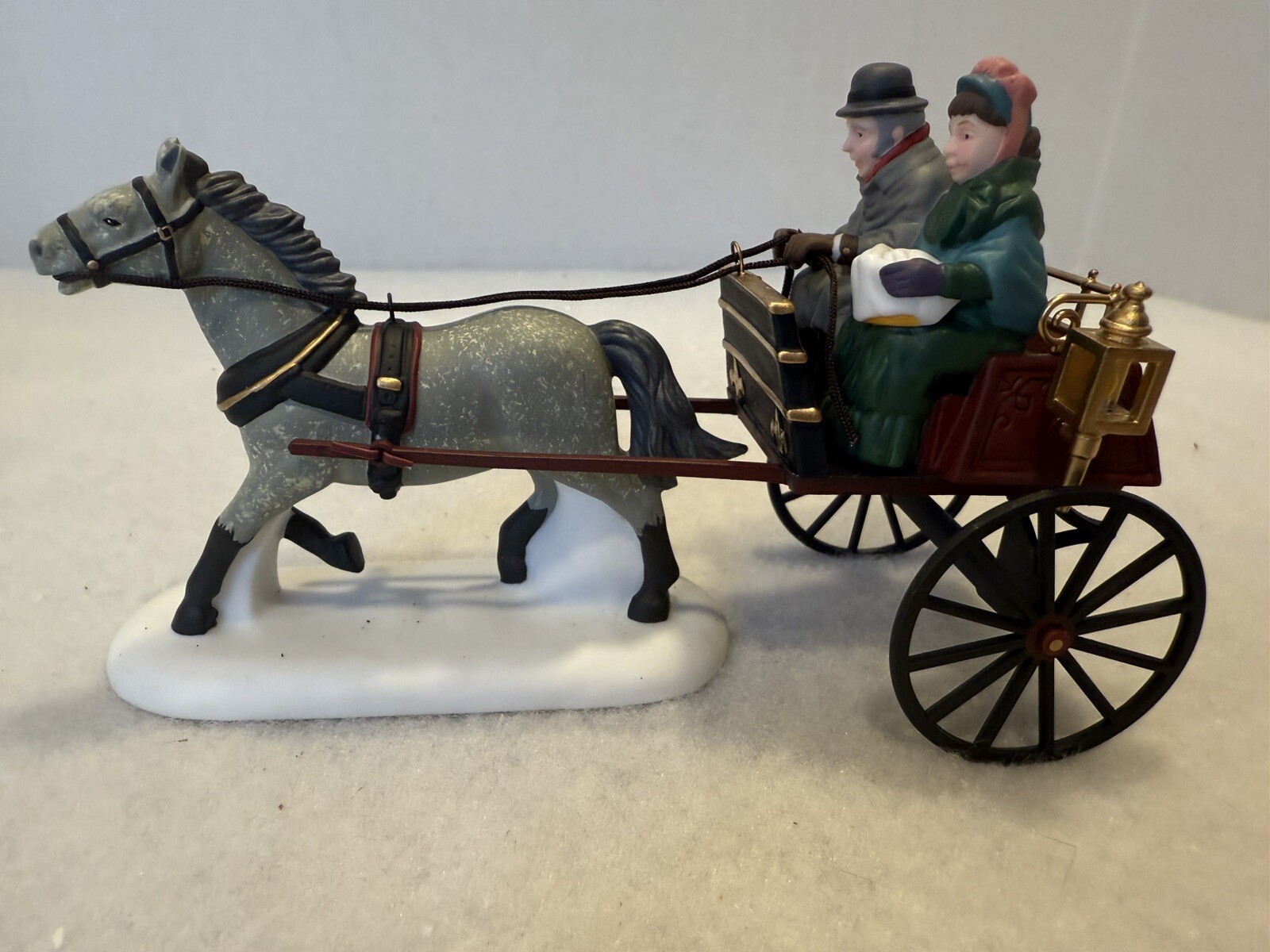 Dept 56 Heritage Village-Red Christmas Sulky #58401 Retired W/box EUC