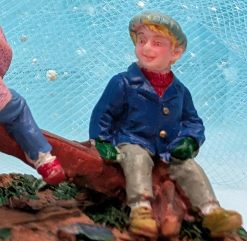 Lemax Antique Anchor children Nautical NO BOX Christmas Village Figurine INV596