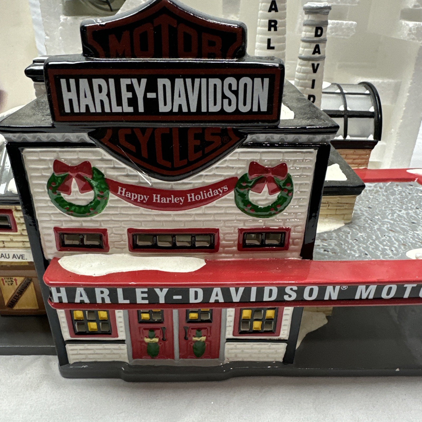 Dept. 56 Snow Village “Harley-Davidson Manufacturing #54948 Read The Description