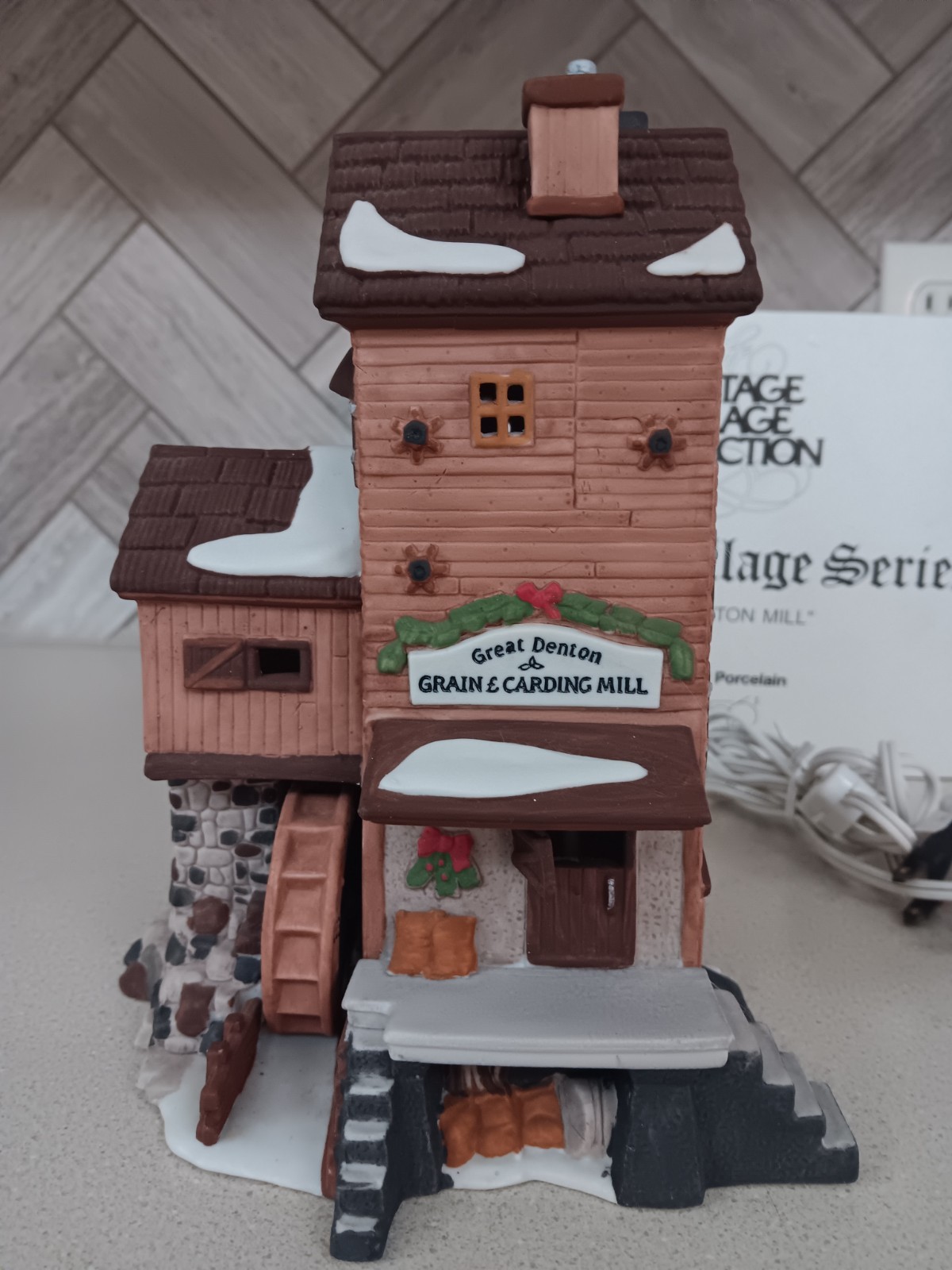 Dept 56 Dickens Village Great Denton Mill Retired W/Original Box