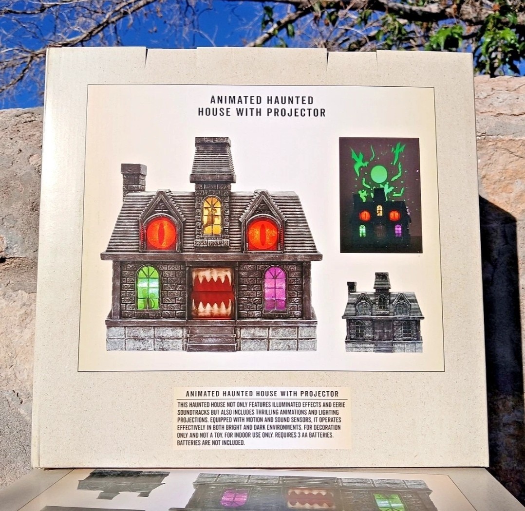 Animated Haunted House with Projection Lights & Sounds! Cracker Barrel Exclusive