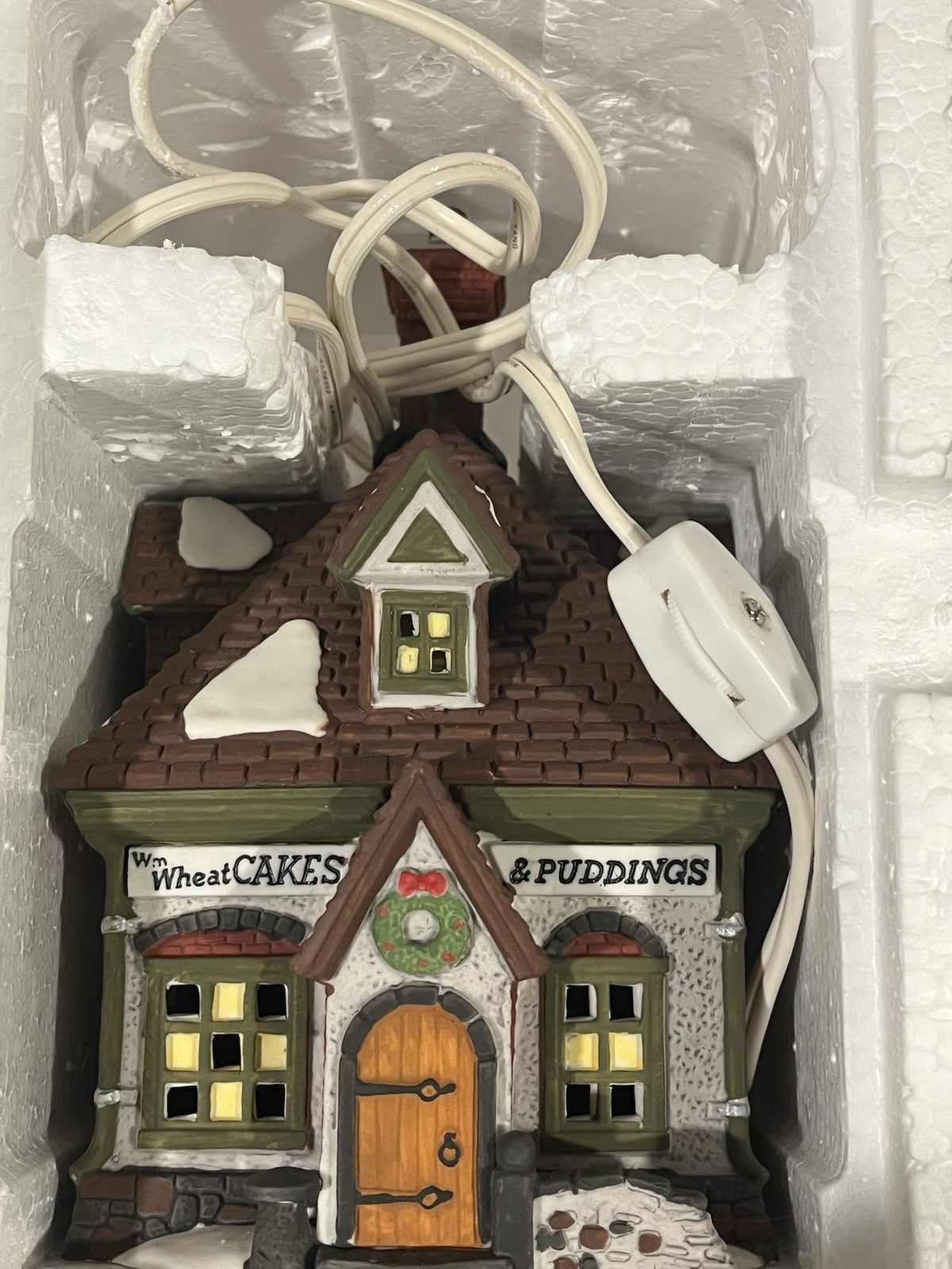 Heritage Village DEPT 56 Dickens’ Series “WM WHEAT CAKES AND PUDDINGS” #5808-4