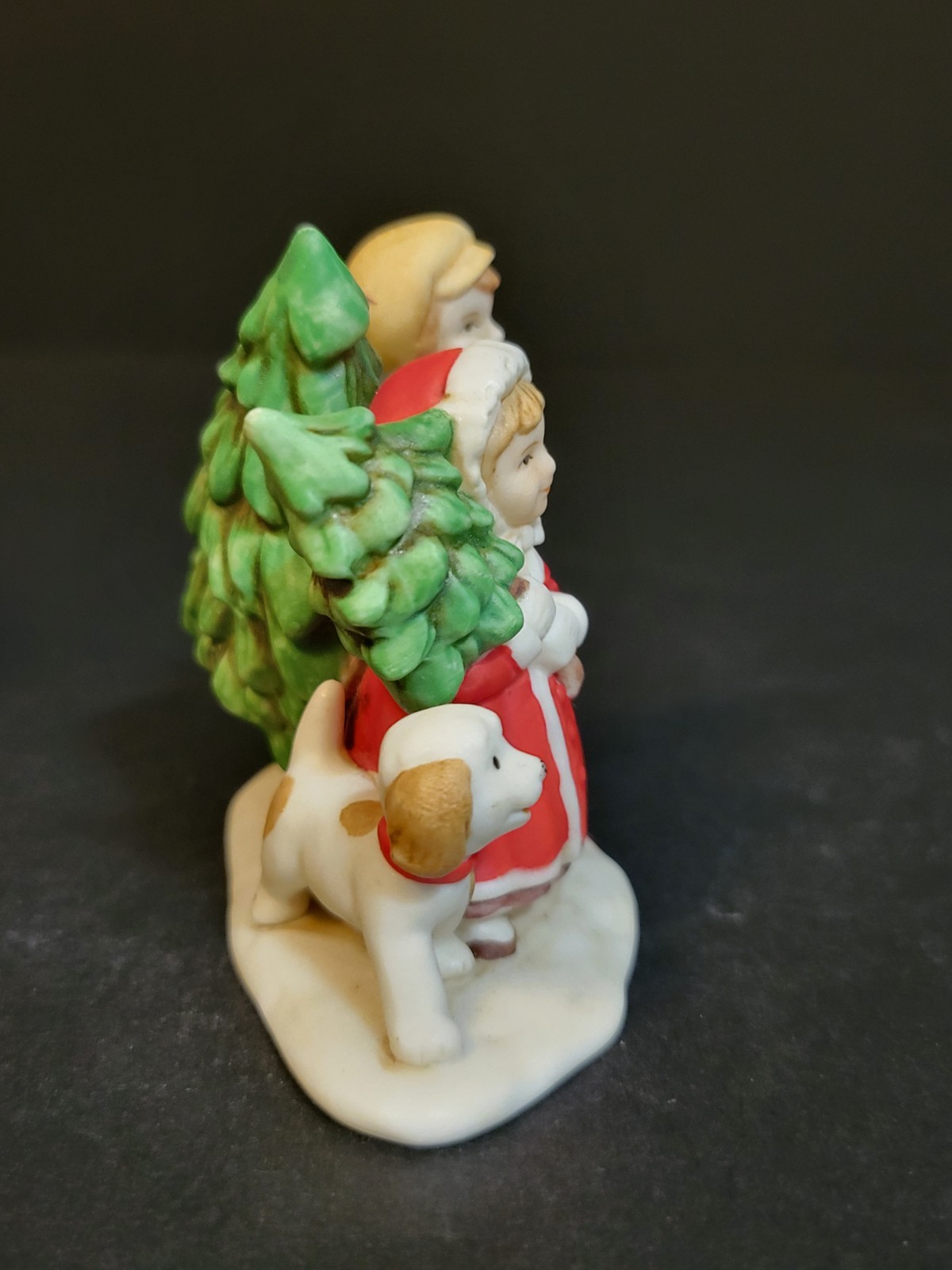 Lefton Christmas Village Town Charles, Bonnie, & Spot 07824 DAMAGED