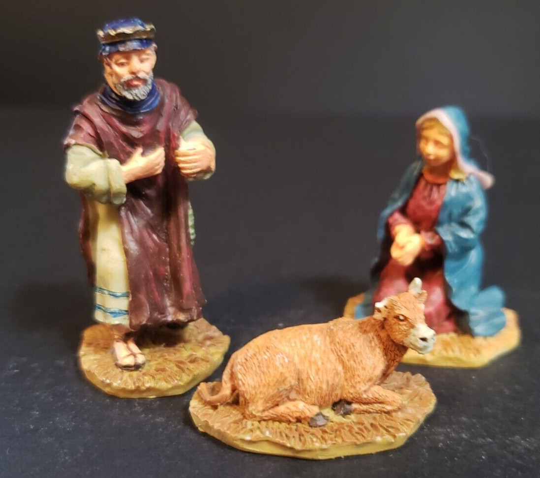 Lemax Christmas Village Town Part of Nativity Scene REPAIRED Mary Shepherd Cow