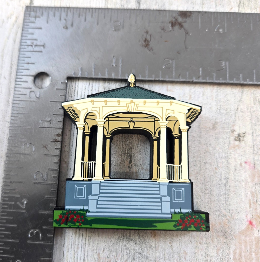 Shelia’s White Point Gardens Gazebo Charleston South Carolina Signed By Shelia