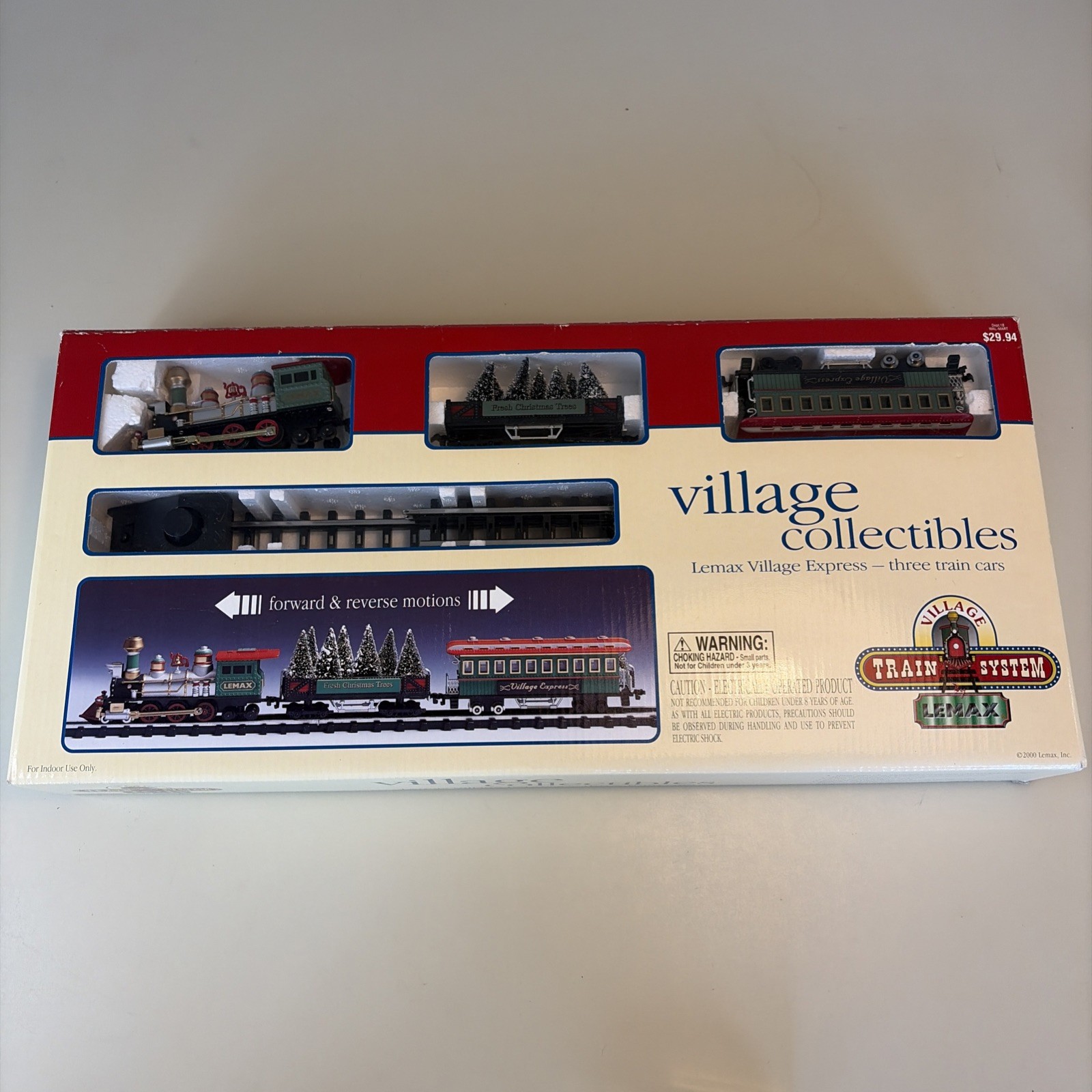 Lemax Village Express 3 Three Train Cars Set Coventry Cove Untested