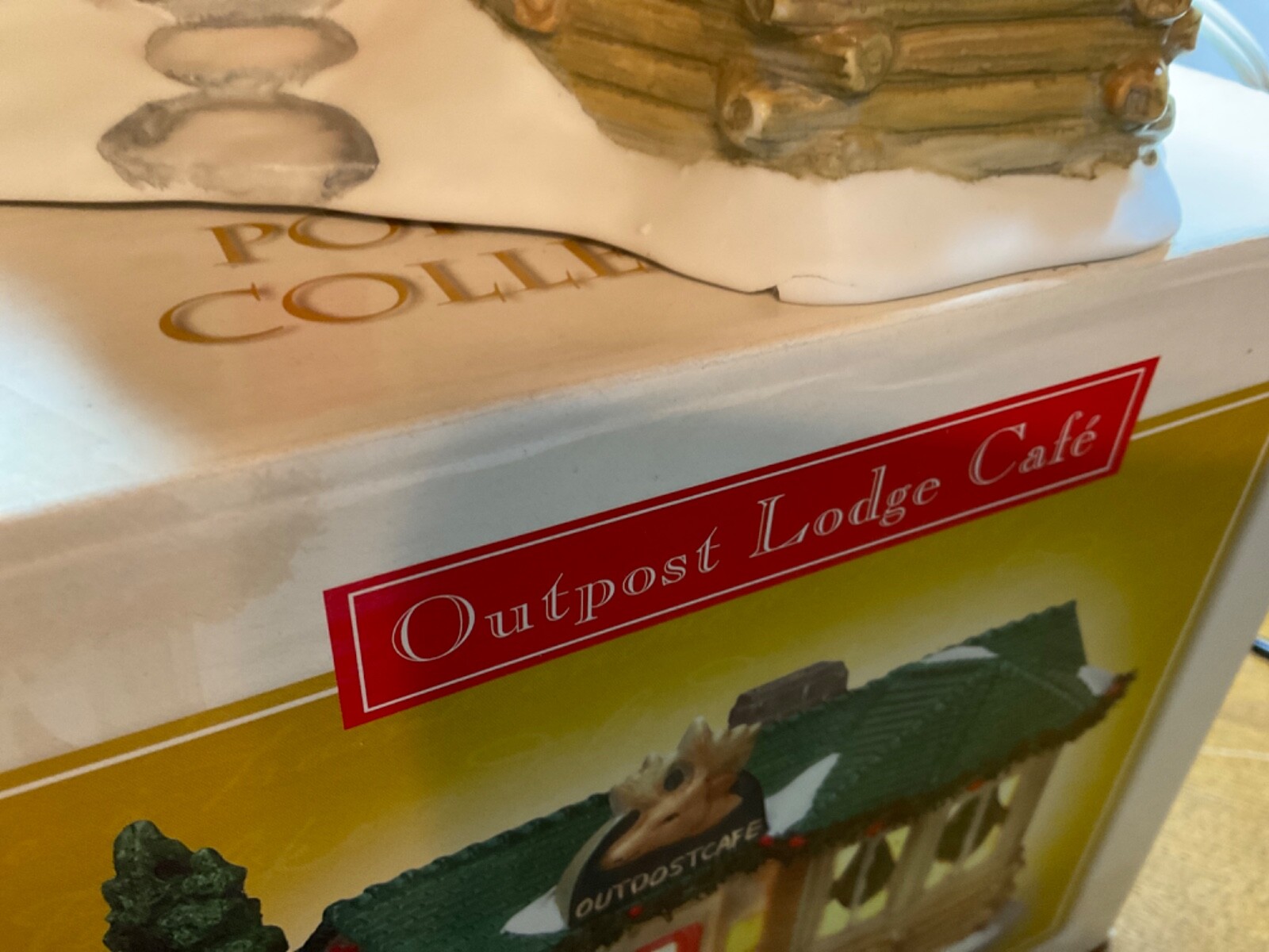 Outpost Lodge Cafe by Hometown Holidays-Lighted Village with figures