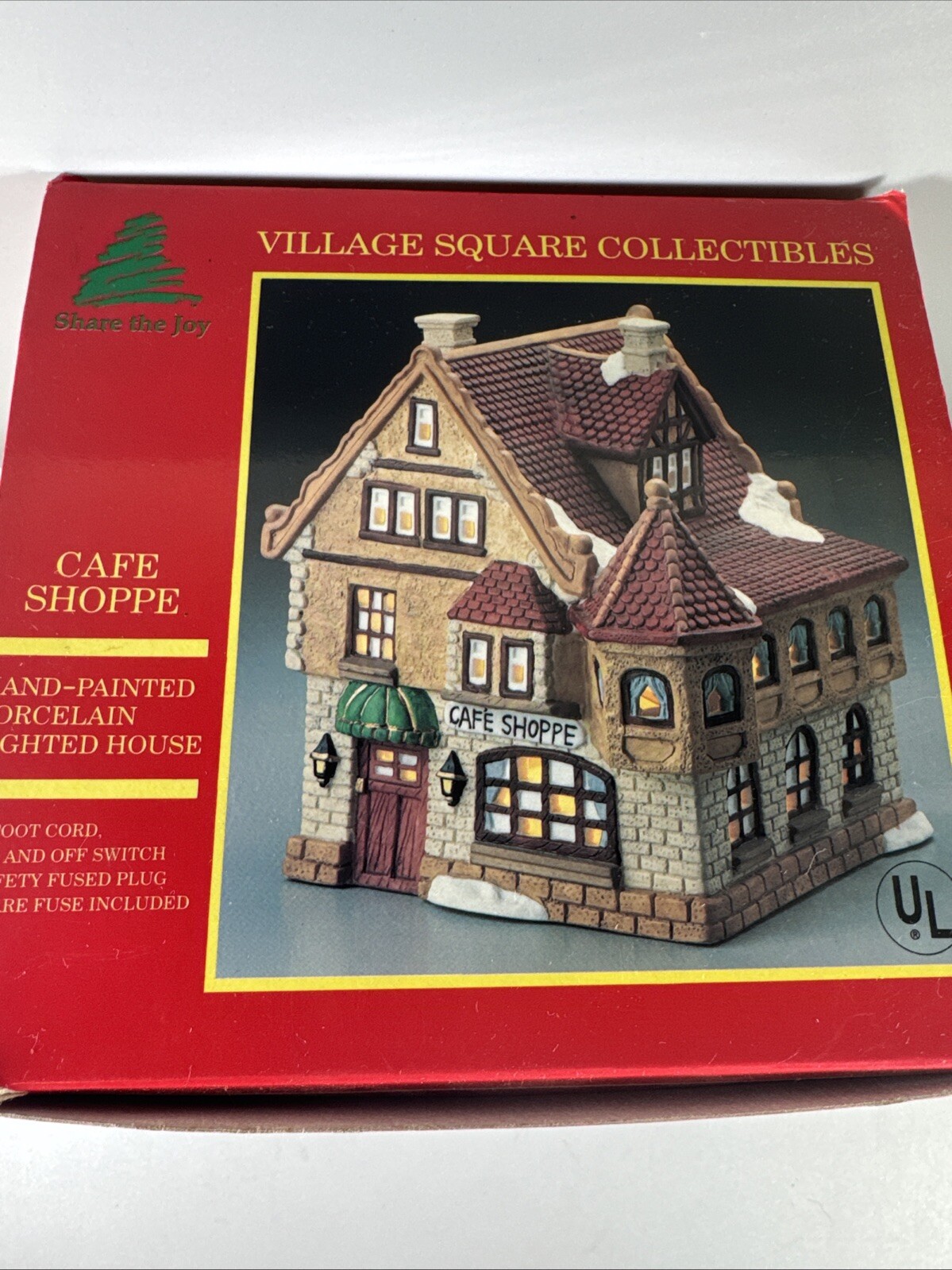 VILLAGE SQUARE COLLECTIBLES CAFE SHOPPE Share The Joy New Open Box