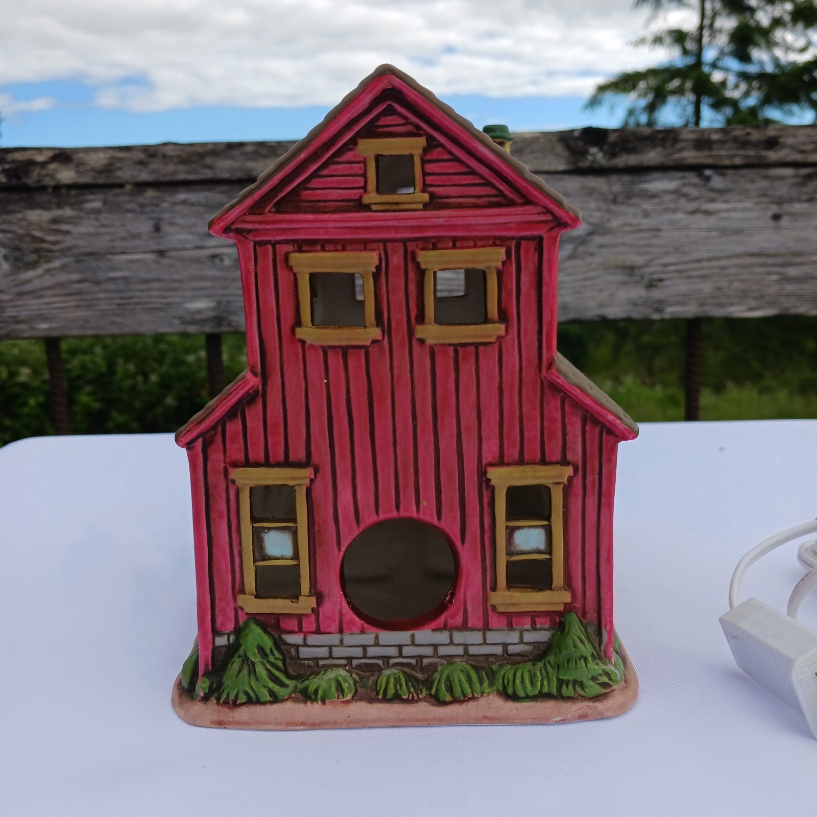 Vintage Lefton Colonial Village School 1988 by Byron Wood #06749 Lighted Ceramic
