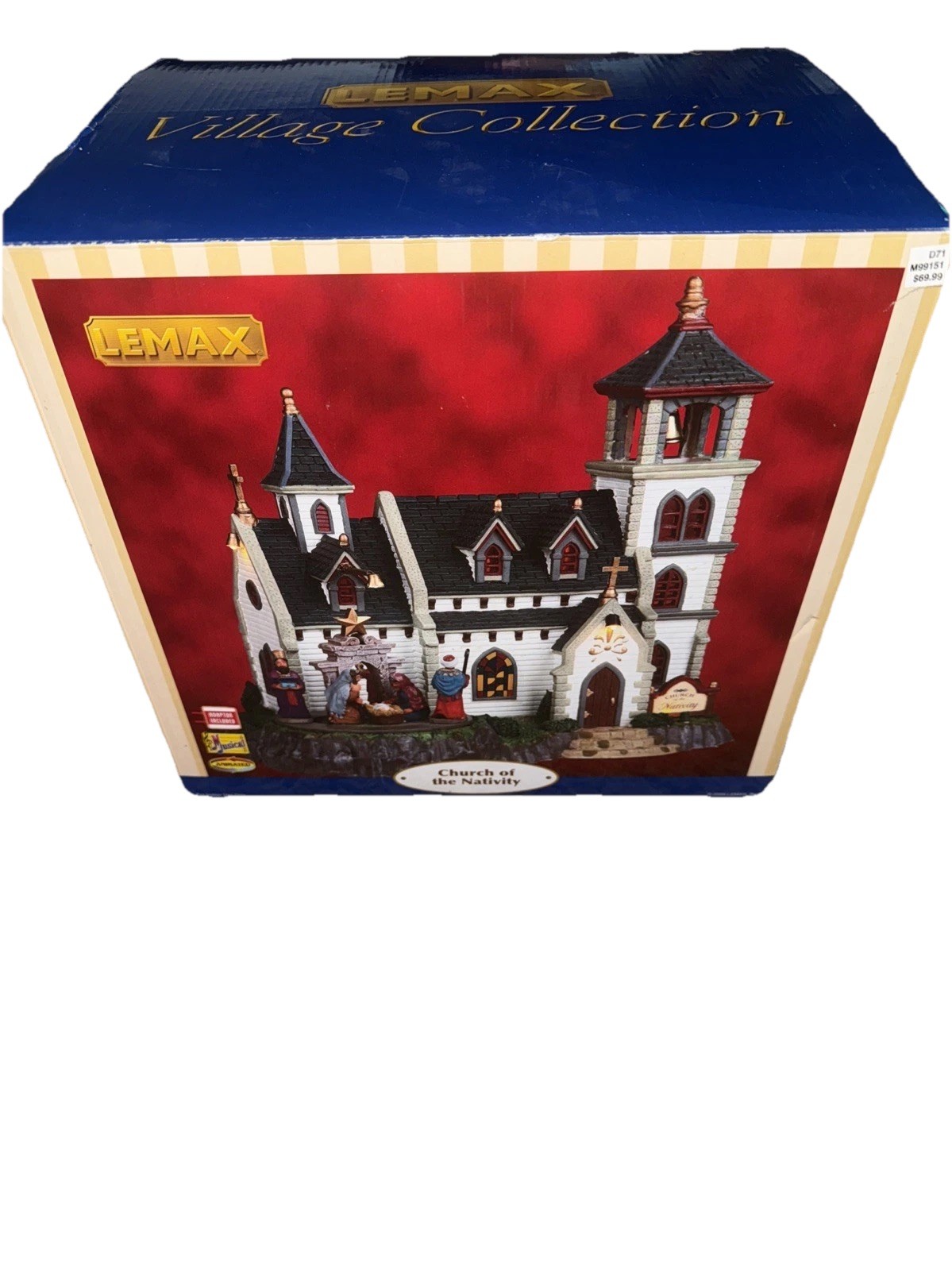 Lemax Village Collection Church of the Nativity 95895 Lighted Musical Retired
