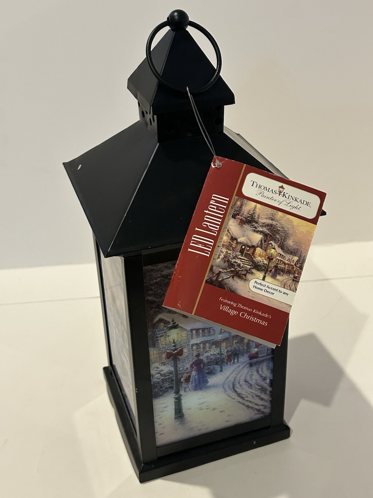 Thomas kinkade “painter of light” Village Christmas Lighted Lantern (BRAND NEW)