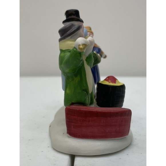 Holiday Treasures Lemax Carolling Quartet 1994 Porcelain Christmas Village Box