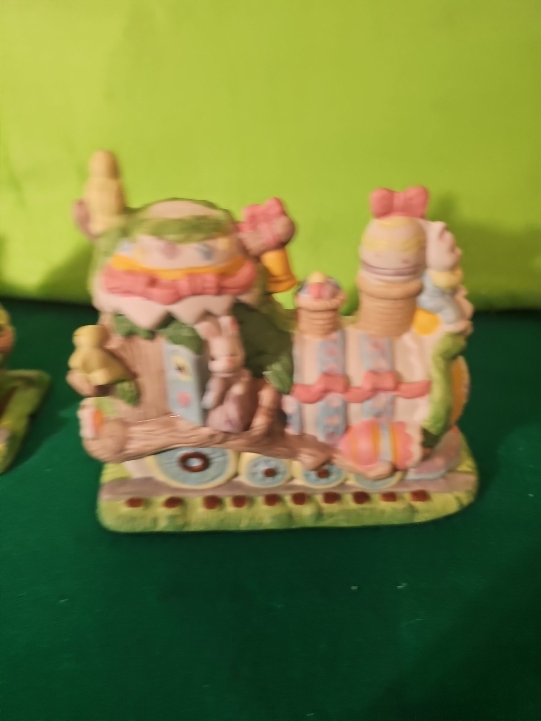 Vintage Lot Of 4 Easter Village Houses.