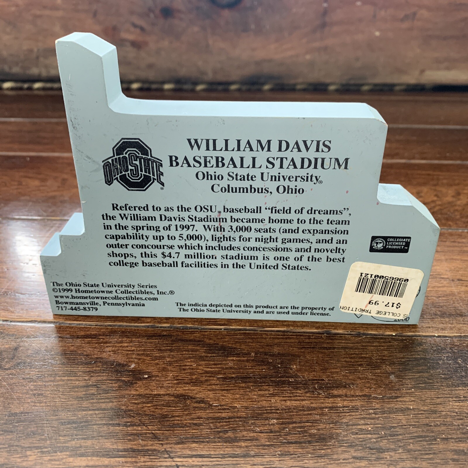 WM DAVIS BASEBALL STADIUM THE OHIO STATE UNIVERSITY HOMETOWNE COLLECTIBLES 1999