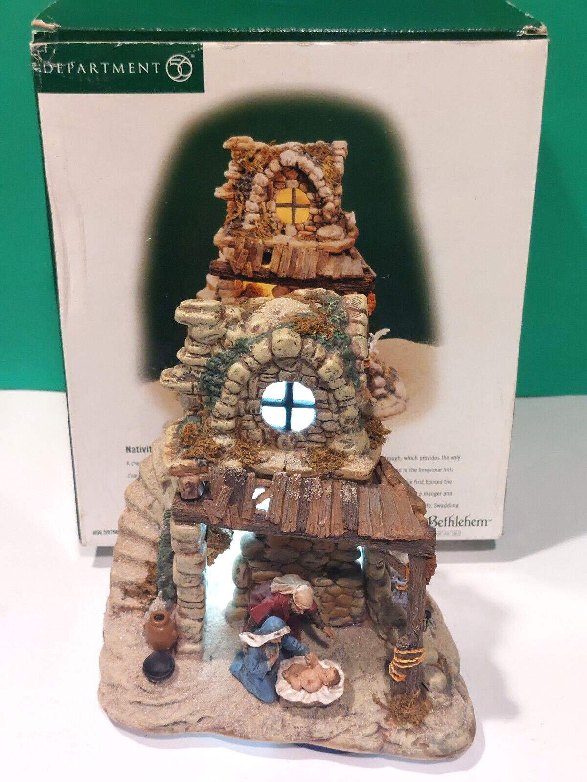 DEPT 56 the LITTLE TOWN OF BETHLEHEM Holy Family NATIVITY Stable Set NEW in BOX