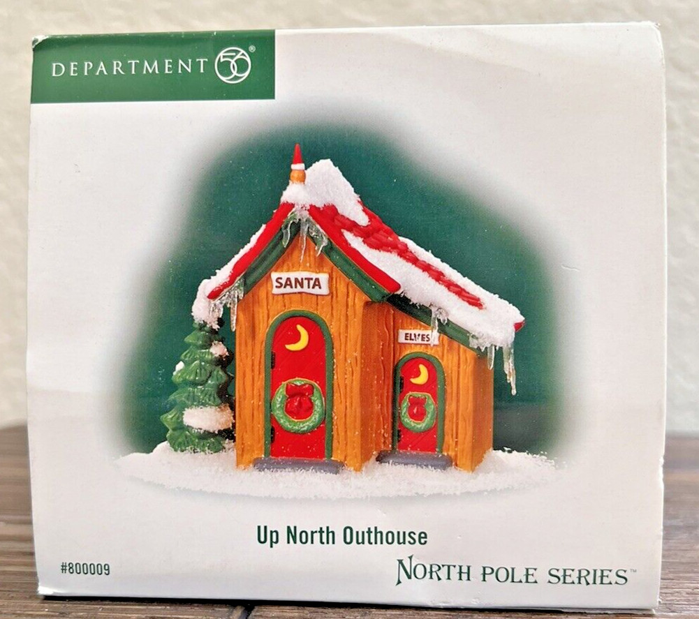 Department 56 North Pole Series “Up North Outhouse” #800009 retired 2017