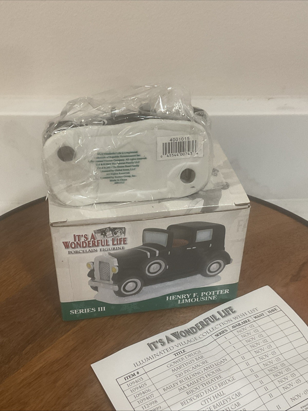 It’s A Wonderful Life Enesco 2004 HENRY F. POTTER Limousine Misprint RARE NIB