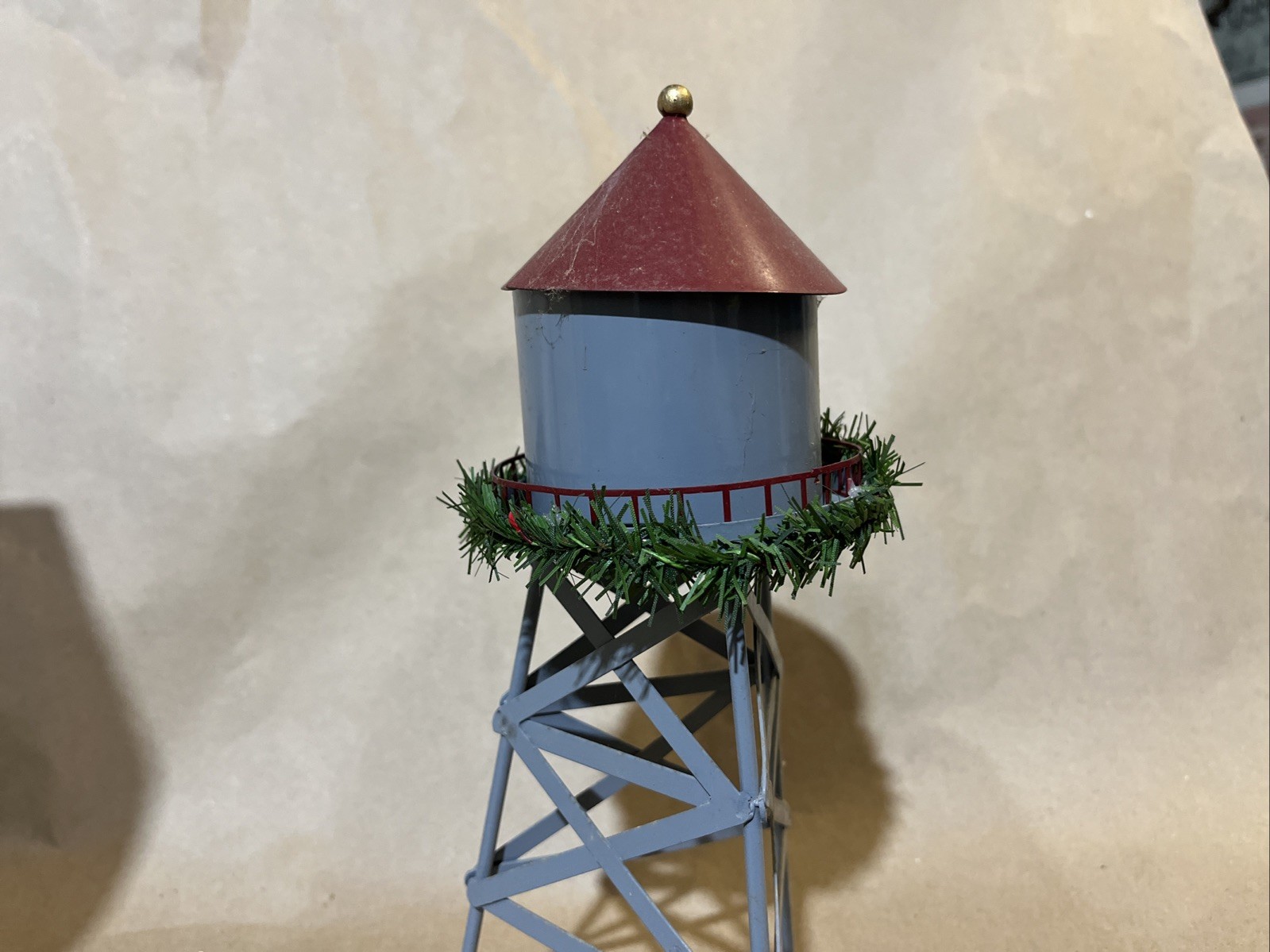 Seasonal Specialties “Christmas Valley” Collection Metal Water Tower Decoration