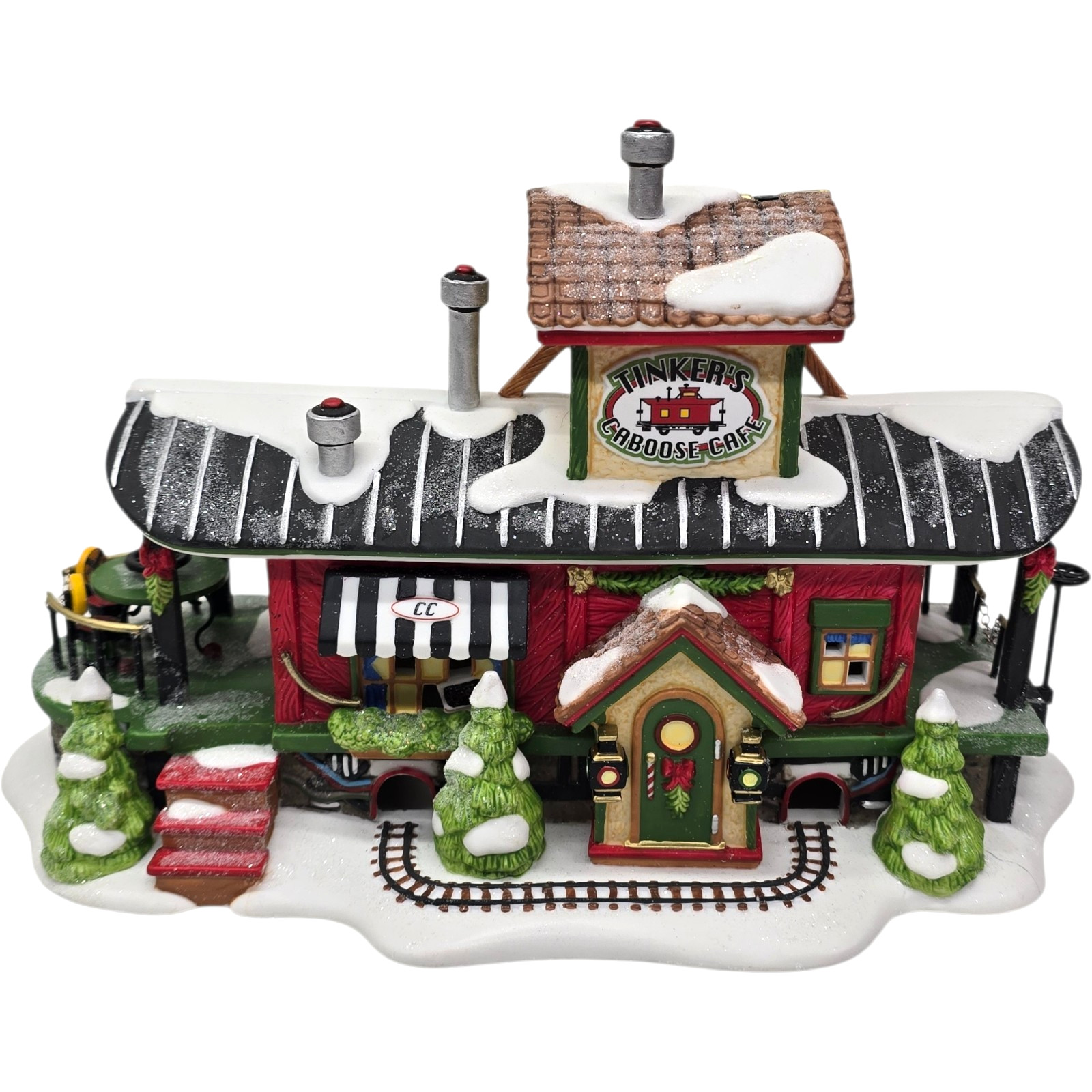 Department 56 North Pole Series #56896 Tinker’s Caboose Cafe Light-Up In Box