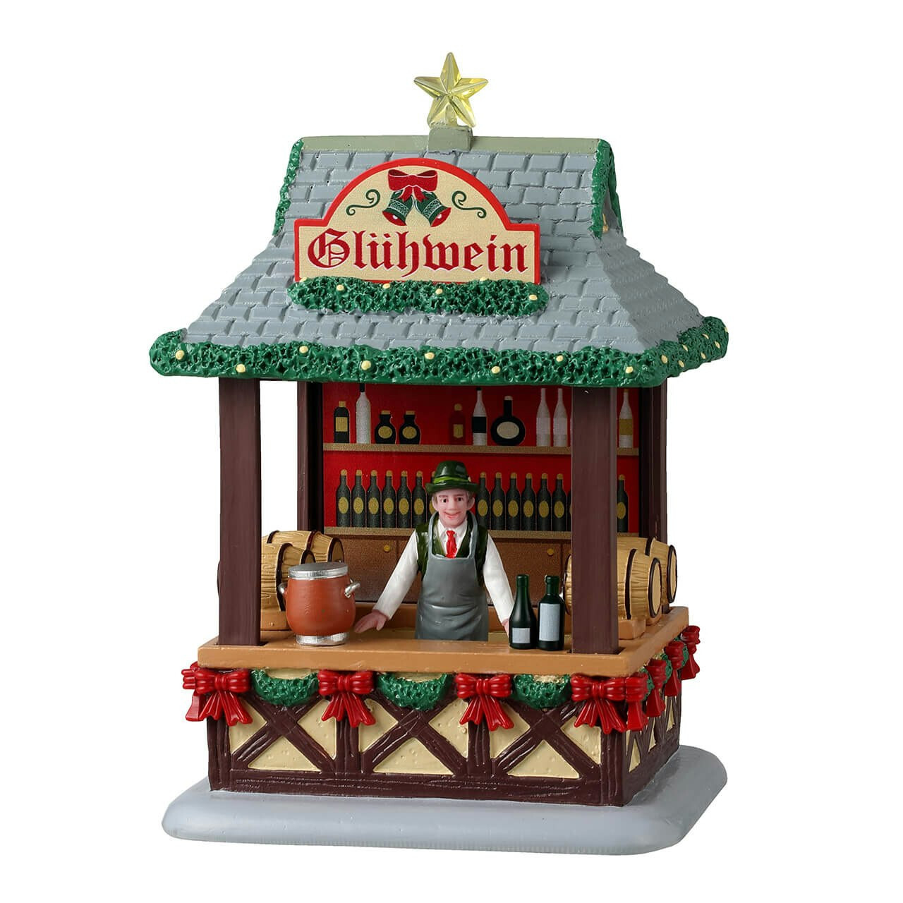 Lemax Gluhwein Booth Caddington Village #43714 Spiced Wine Roasting Chestnut