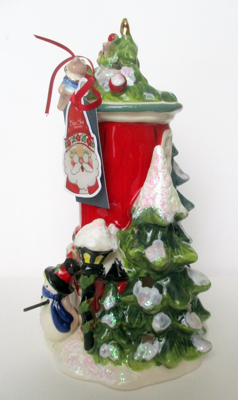 NEW Blue Sky Clayworks Village Christmas Shop Candle House, Christmas Village