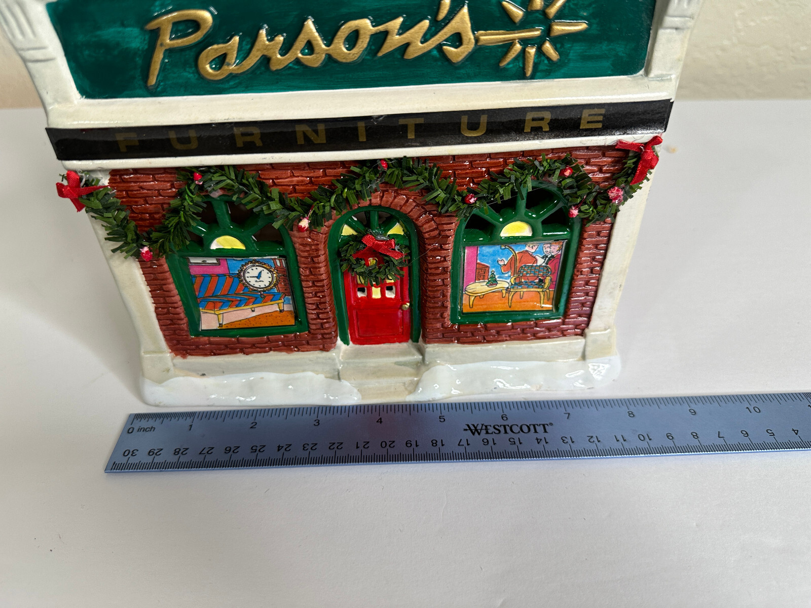 Vintage SEASONAL SPECIALTIES FURNITURE LIGHTED CHRISTMAS VILLAGE
