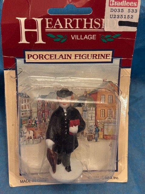 Lemax 1994 Hearthside Village Collection 3″ TOWN CRIER FIGURINE New